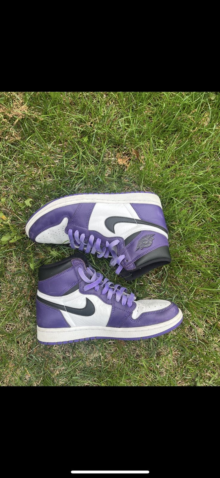Nike Nike Air Jordan 1 Retro High Court Purple Size US 7 / EU 40 - 6 Thumbnail