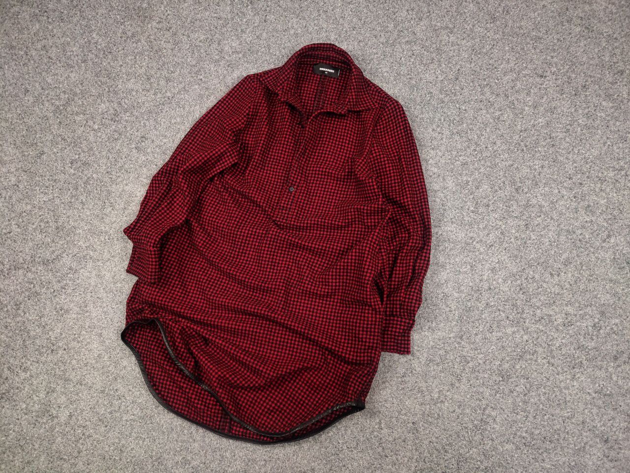 Dsquared2 Dsquared2 authentic Red Checkered Casual Wool Tunic Dress Size S / US 4 / IT 40 - 3 Thumbnail