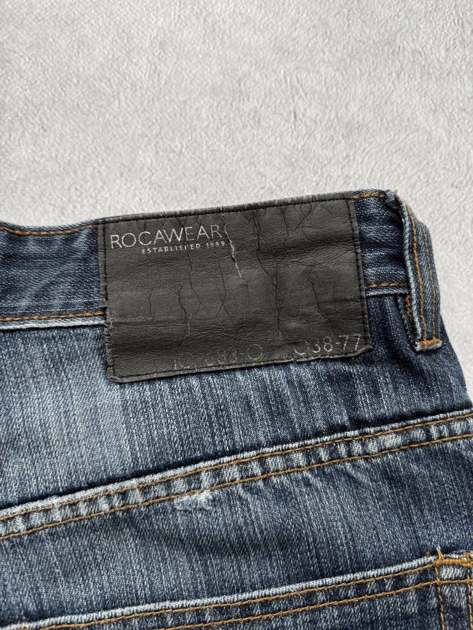 Rocawear vintage y2k baggy wide distressed rocawear jeans evisu vibe Size US 30 / EU 46 - 4 Thumbnail