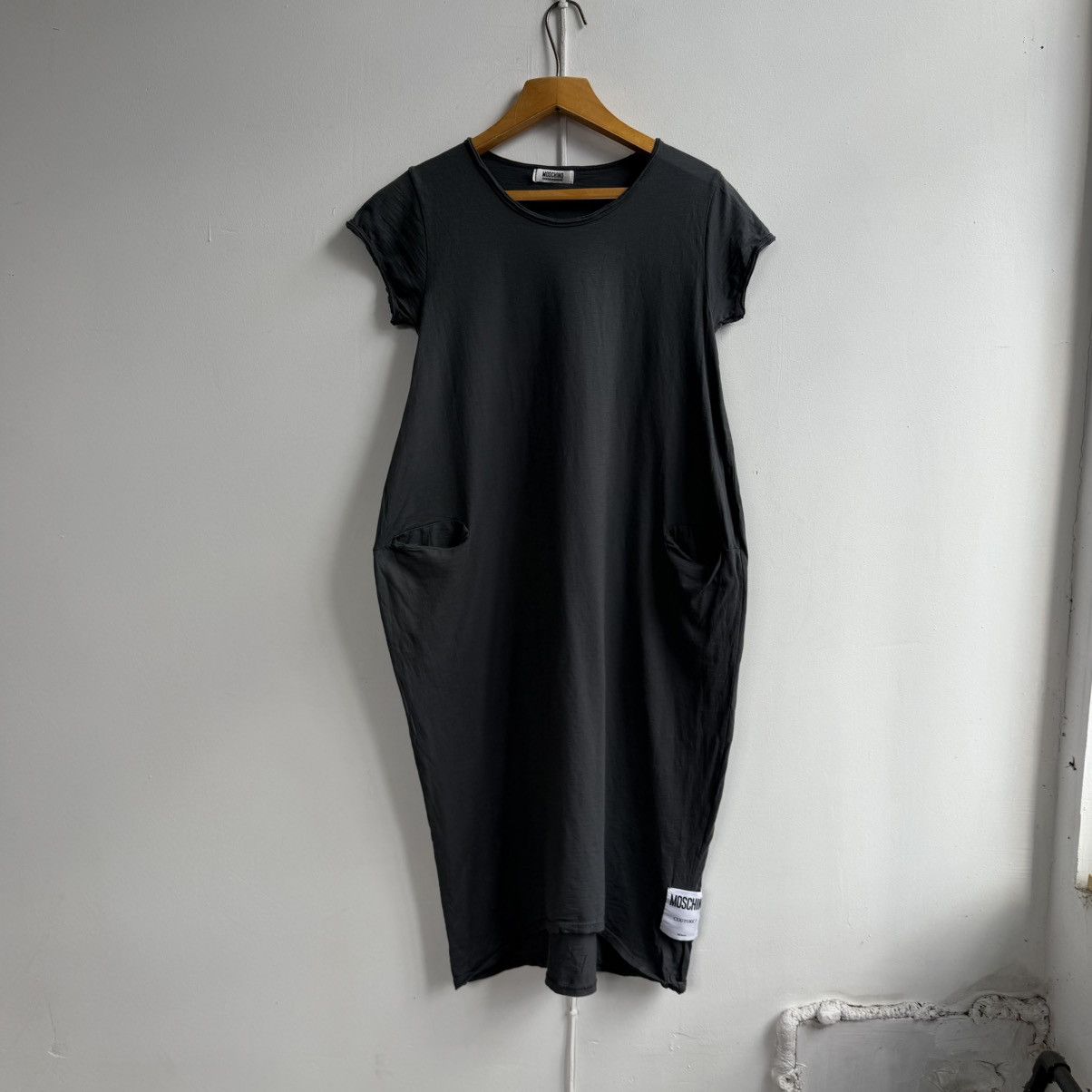 Moschino Moschino Cheap And Chic Grey Cotton Maxi Dress Size L / US 10 / IT 46 - 8 Thumbnail