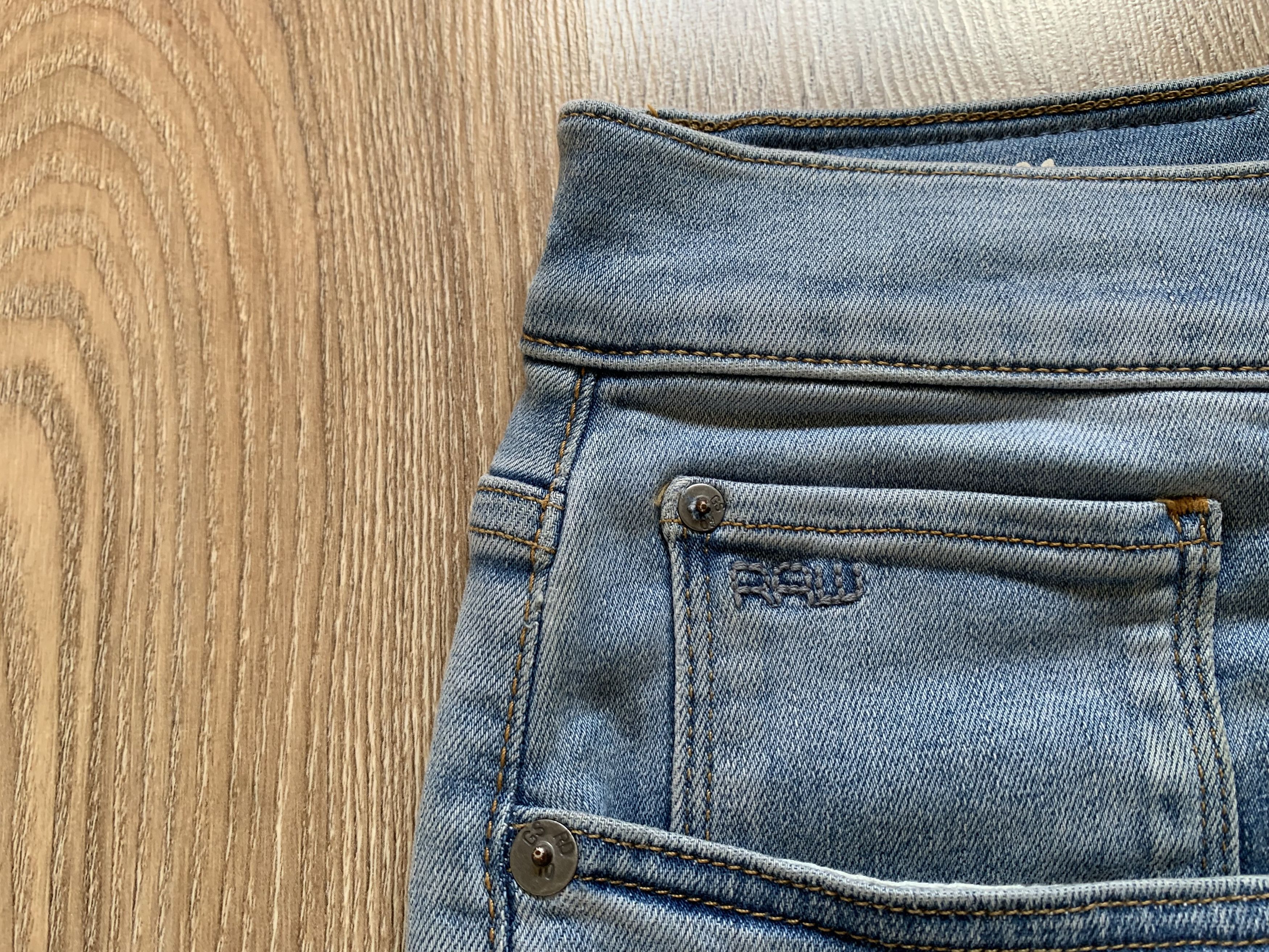 G-Star × Vintage G Star Raw 3301 Slim Denim Jeans Size US 34 / EU 50 - 5 Thumbnail