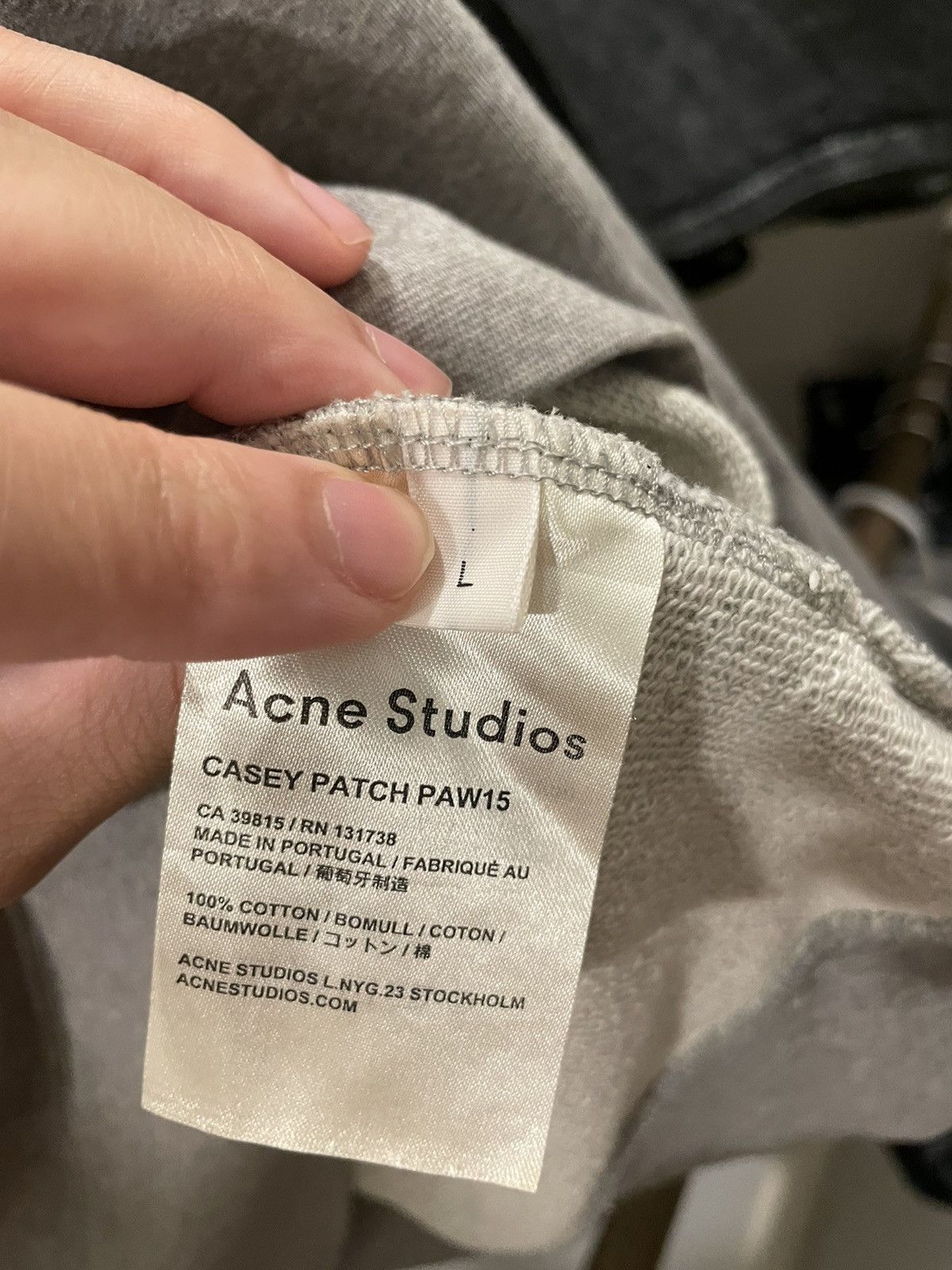 Acne Studios - Logo Neck Crewneck (**Read Description)