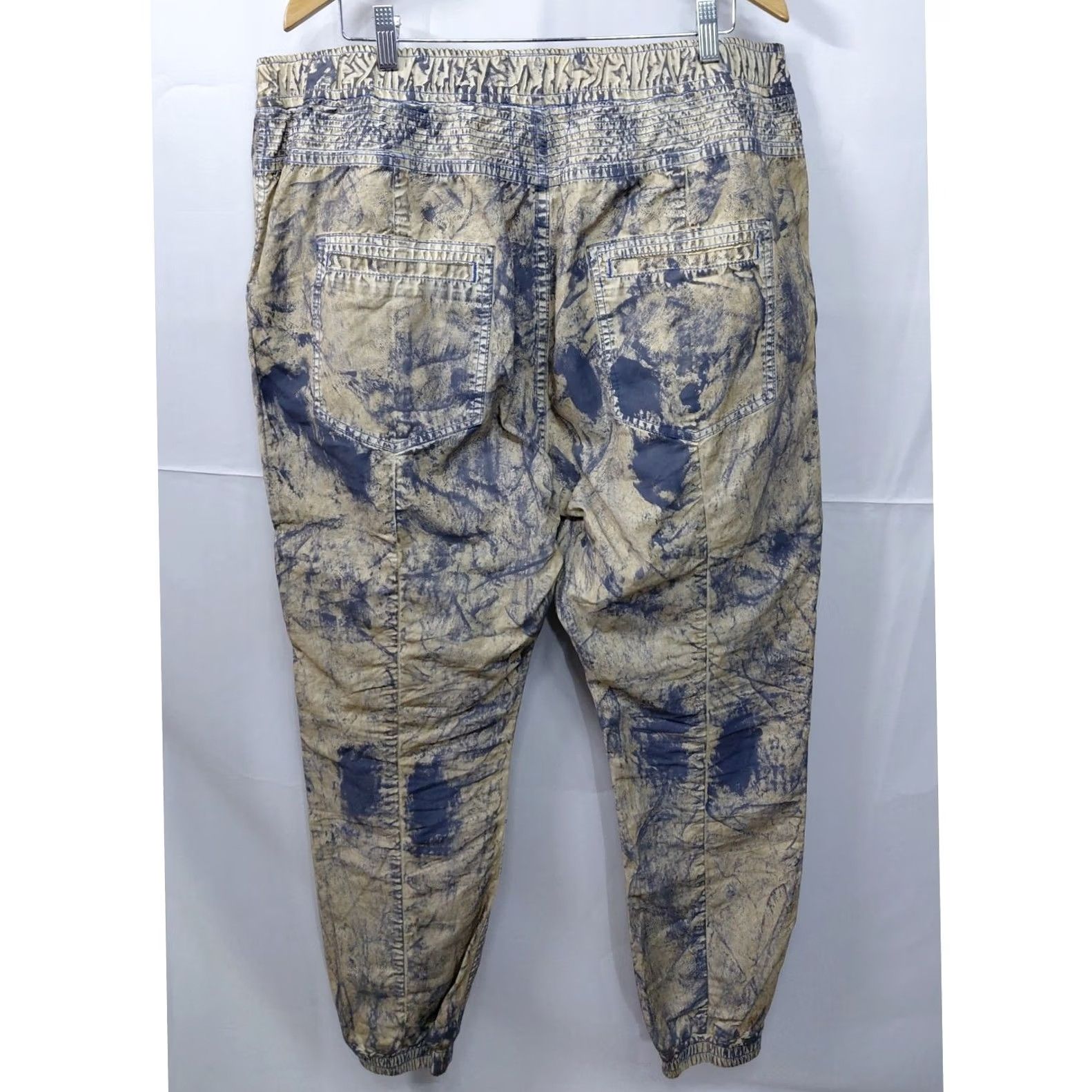 Prps PRPS E79P00L 100% Cotton Jogger Pants Blue Graphic Print Denim Size 40 Size US 40 / EU 56 - 2 Thumbnail
