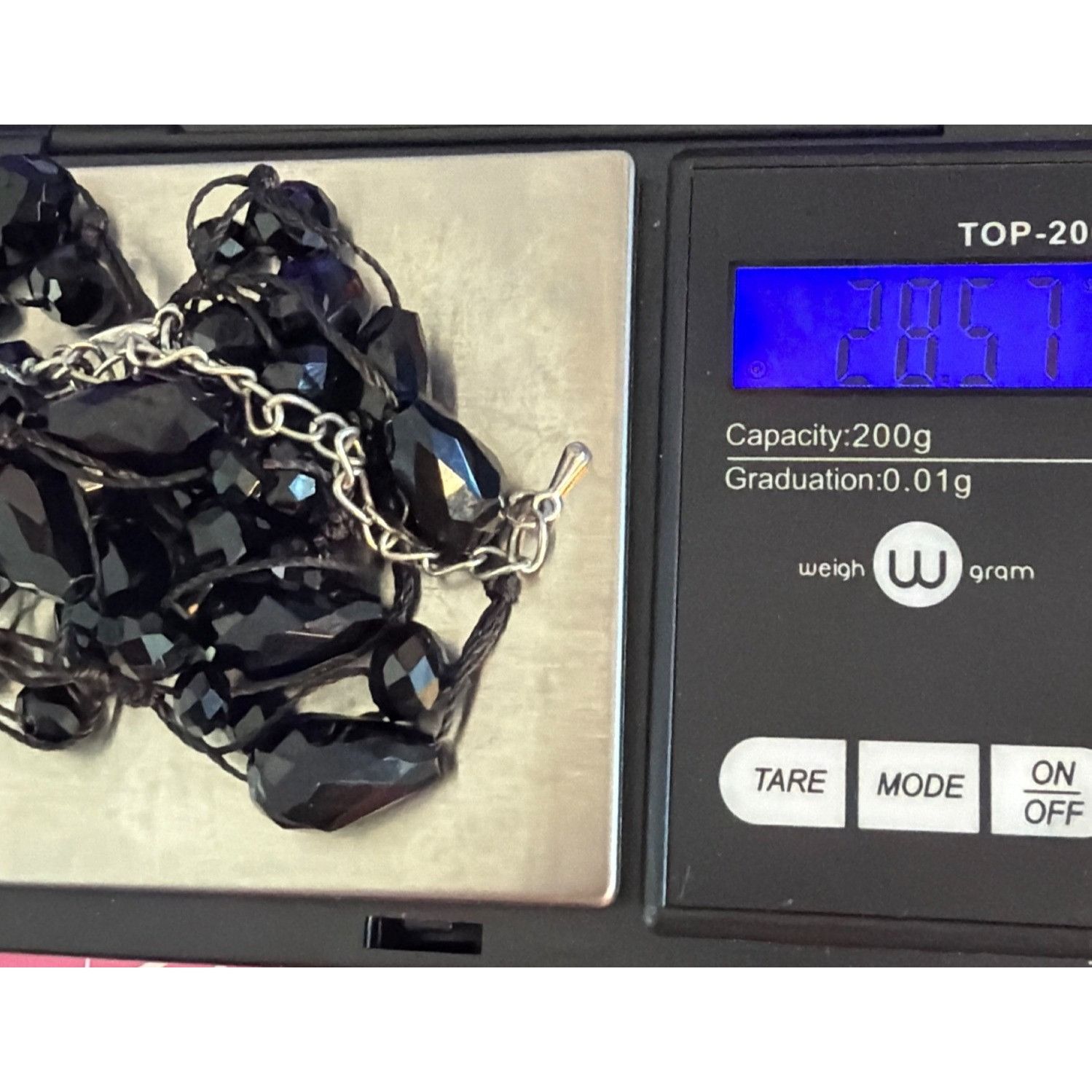 Other Vintage Black Glass Bead Cluster Necklace Multi Strand Woven Size ONE SIZE - 6 Thumbnail