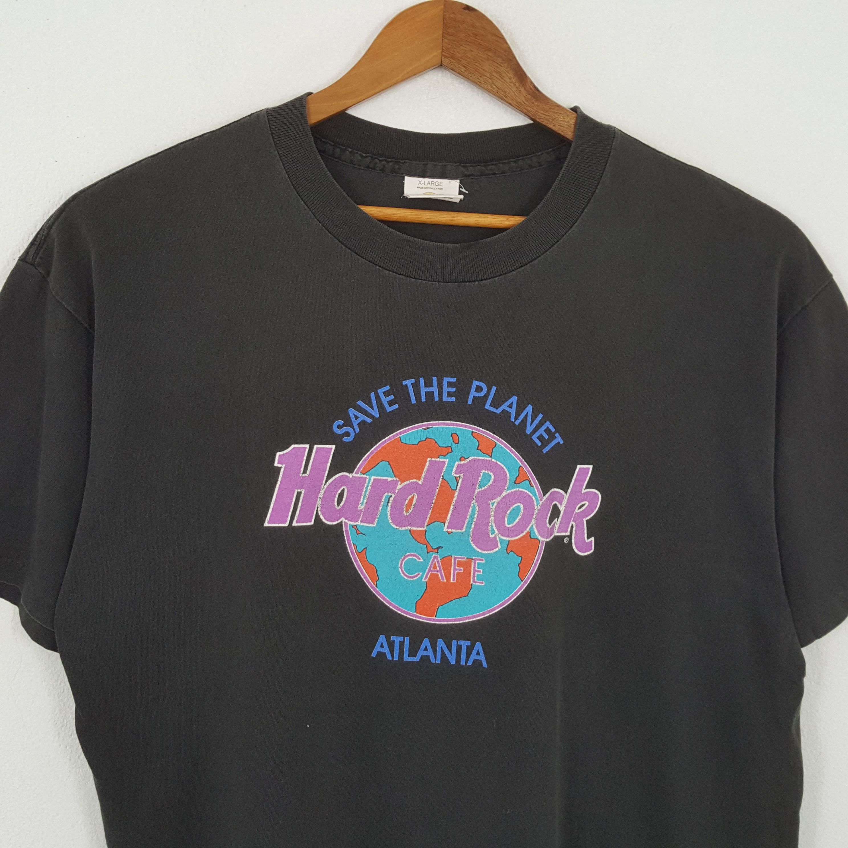 Hard Rock Cafe × MLB × Vintage Vintage HARD ROCK CAFE ATLANTA Promo T-Shirts Size US XL / EU 56 / 4 - 2 Thumbnail