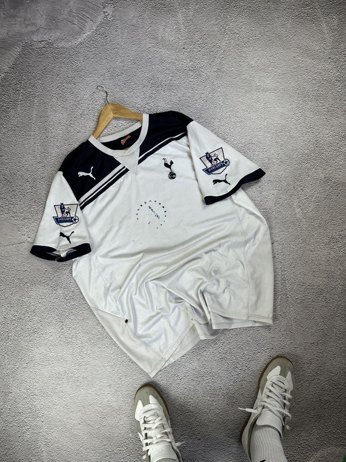 Puma Vintage Puma Tottenham 2010/11 Bale #3 Jersey Blockcore Y2K Size US XXL / EU 58 / 5 - 2 Thumbnail