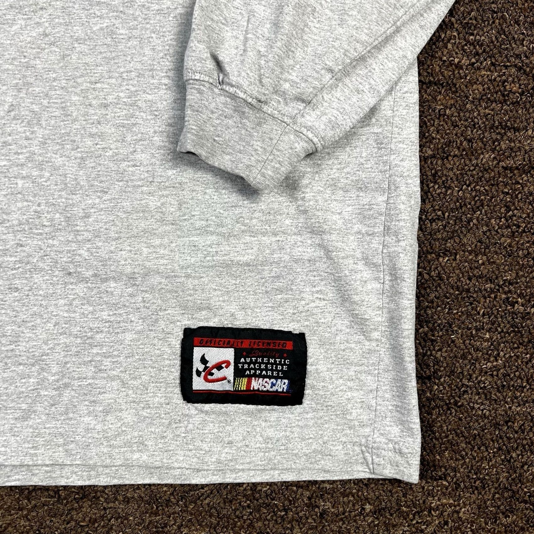 Chase Authentics VINTAGE Chase Authentics Embroidered Logo Gray T-Shirt Large Embroidered Racing Size US L / EU 52-54 / 3 - 6 Thumbnail