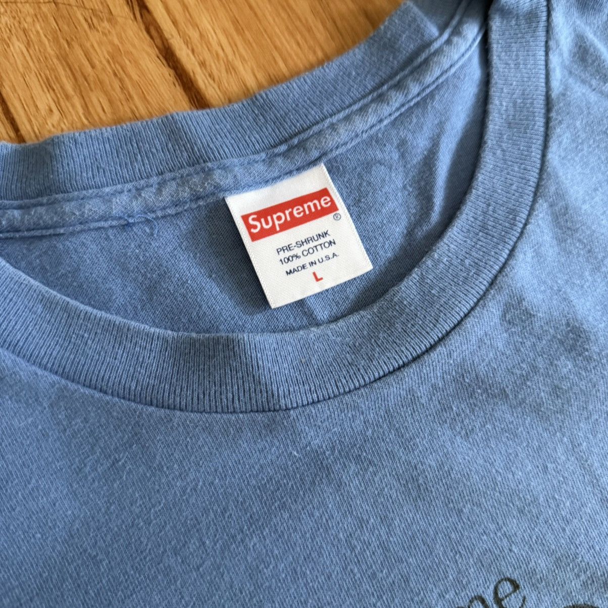 Supreme × Vintage Pre-Owned Rare Supreme Lets Fuck Tee Light Blue FW16 SZ L Size US L / EU 52-54 / 3 - 5 Thumbnail