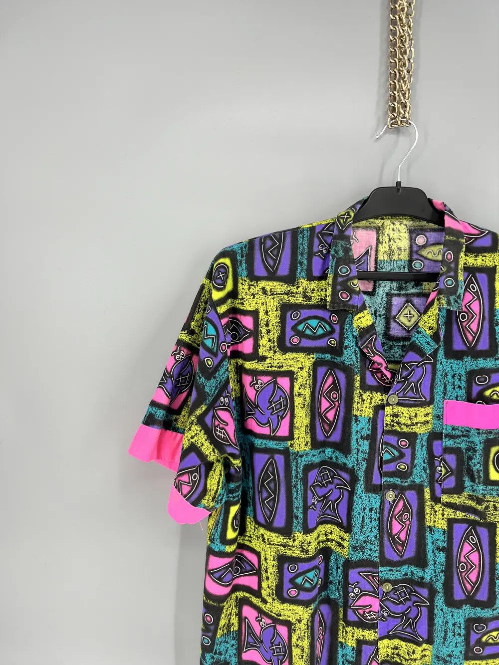 Vintage Vintage 90s Art Streetwear Hawaiian Travis Scott style Size US M / EU 48-50 / 2 - 4 Thumbnail