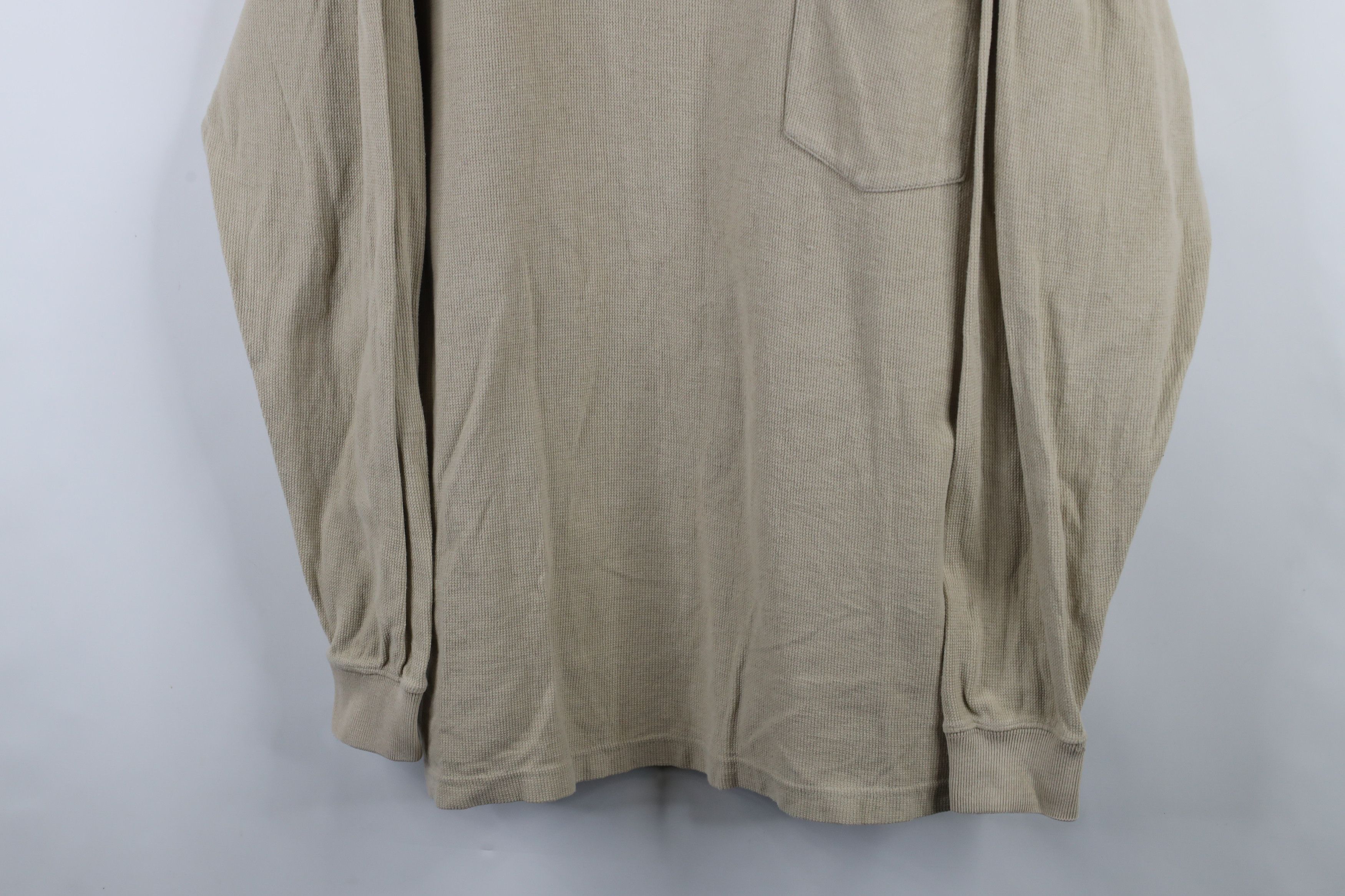 Vintage Vintage 90s Streetwear Waffle Knit Heavyweight T-Shirt Size US XL / EU 56 / 4 - 3 Thumbnail