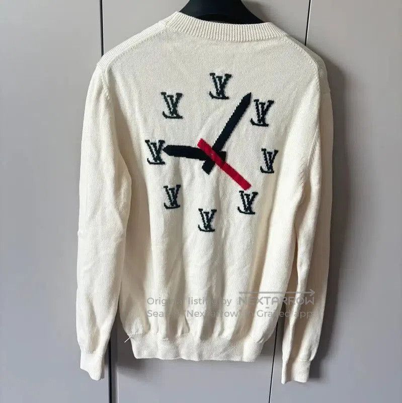 Louis Vuitton Louis Vuitton White Wool Women's Sweater . Size L / US 10 / IT 46 - 2 Thumbnail