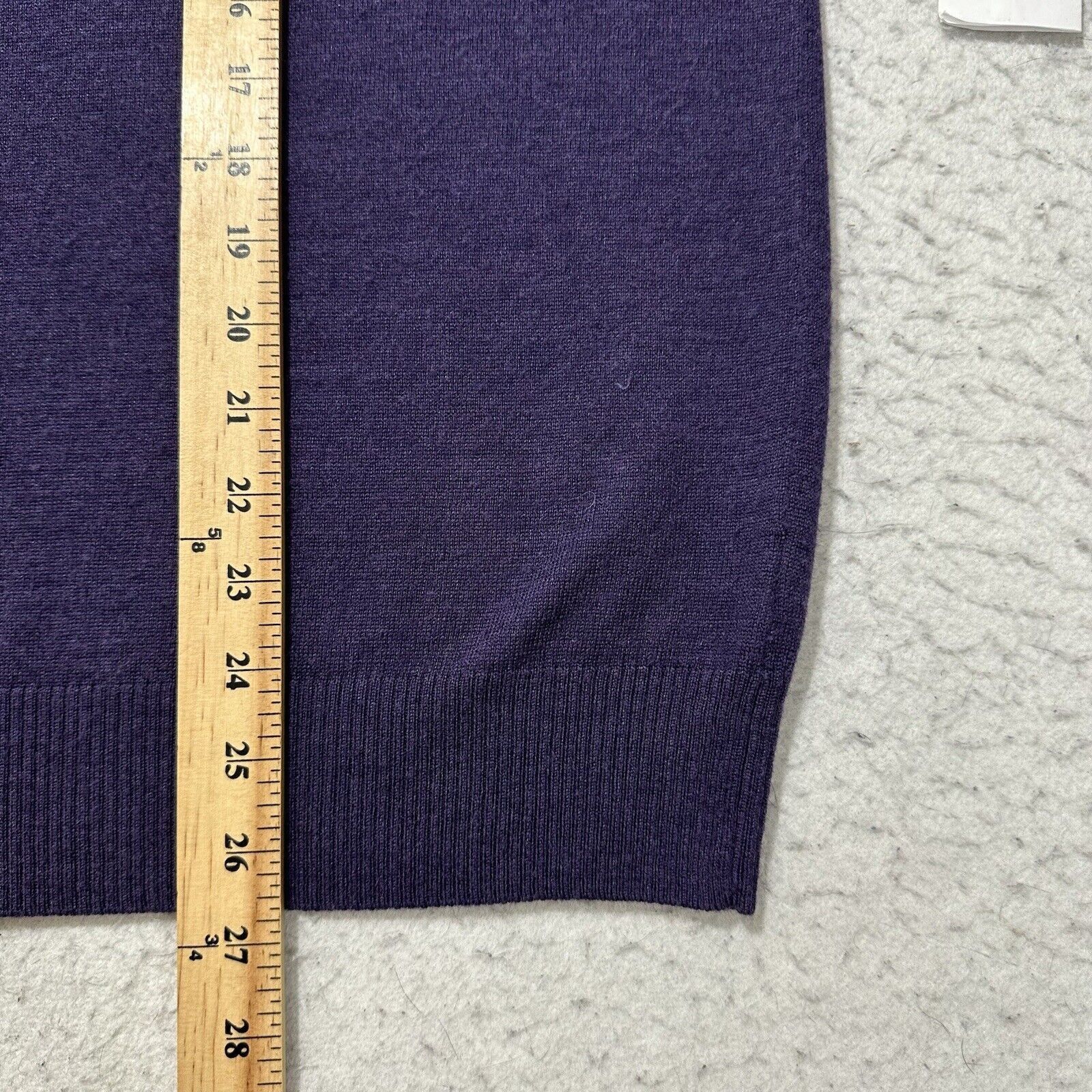 Apt. 9 Apt. 9 Medium Purple V-Neck Wool Blend Pullover Knit Sweater Size US M / EU 48-50 / 2 - 9 Thumbnail