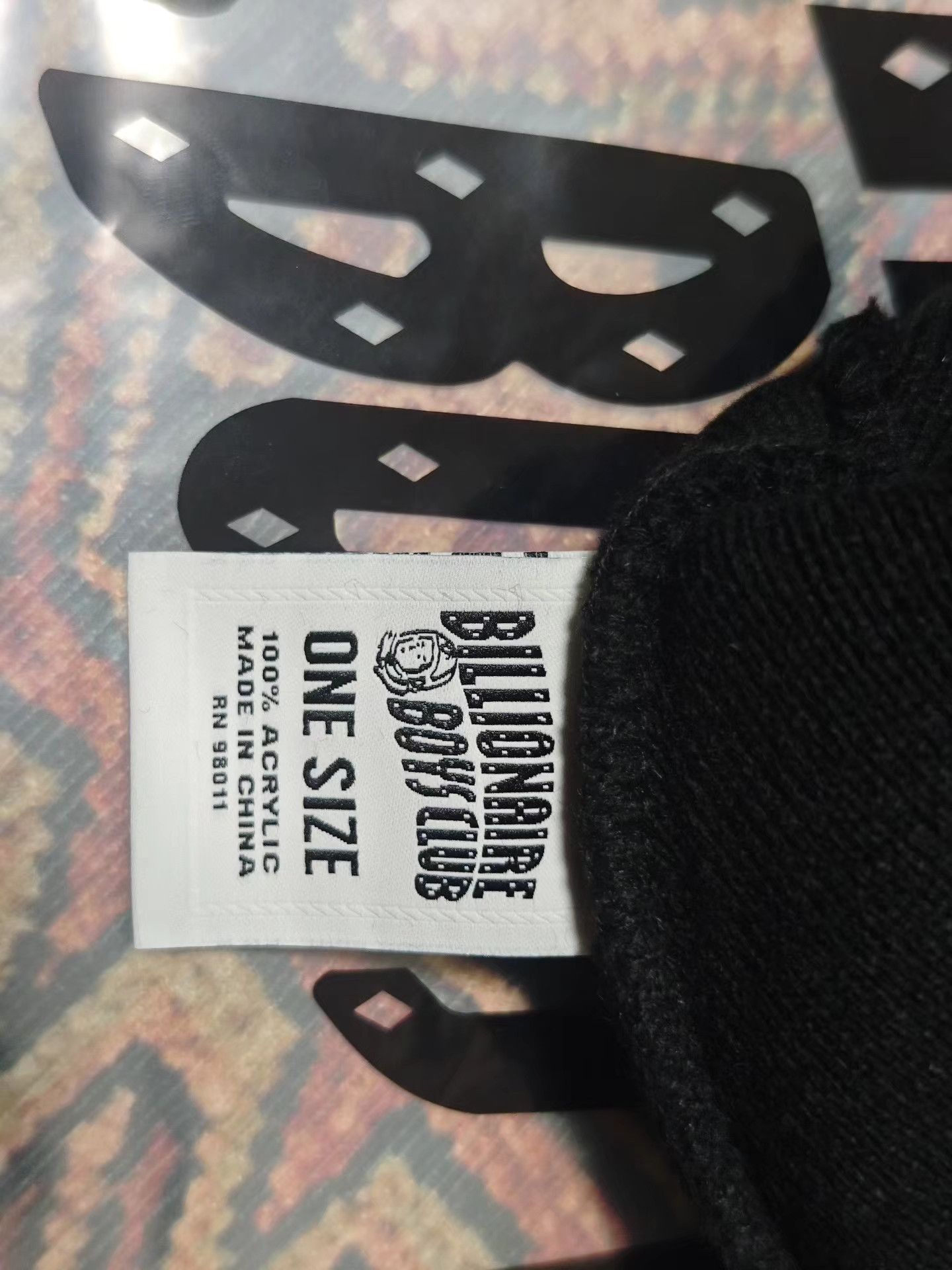 Billionaire Boys Club Billionaire Boys Club black knit beanie Size ONE SIZE - 3 Thumbnail