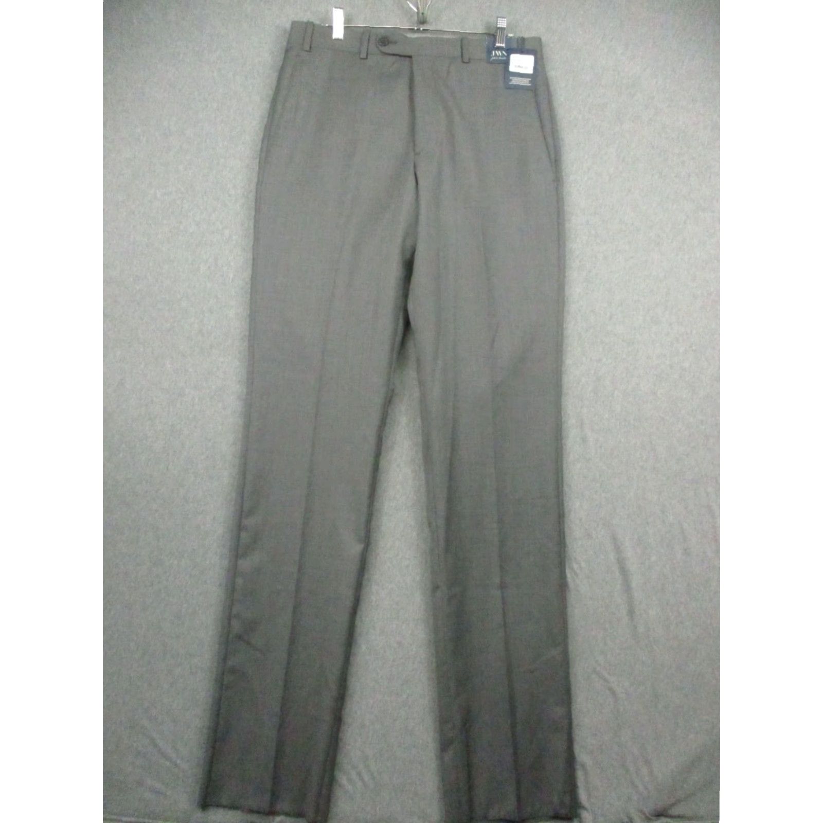 Nordstrom VINTAGE John W. Nordstrom Dress Pants Men 32 R Gray Wool Traditional NWT Fil Flat Front Straight 34 In Inseam Mens Regular Dress Pants Size US 32 / EU 48 - 2 Thumbnail