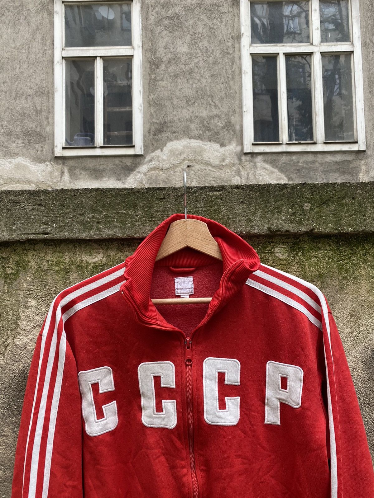 Adidas Vintage Adidas Ussr Y2K Soccer Zip Size US M / EU 48-50 / 2 - 2 Thumbnail