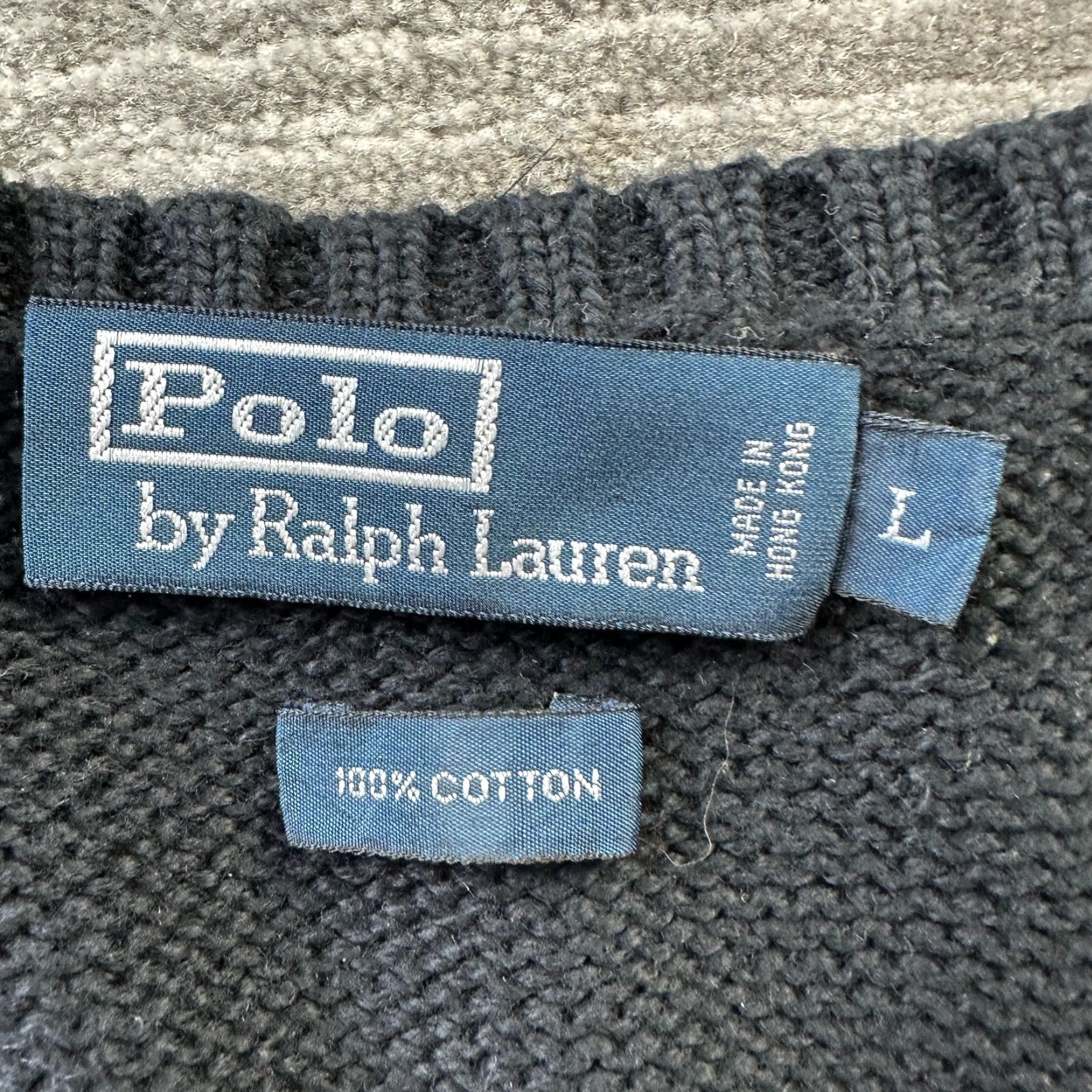 Polo Ralph Lauren VINTAGE Polo Ralph Lauren Vest Mens Large Black Knit Polo Ralph Lauren Sweater Vest Mens L Black Knit Logo 80s 90s Tennis Golf All Seasons Size US L / EU 52-54 / 3 - 6 Thumbnail