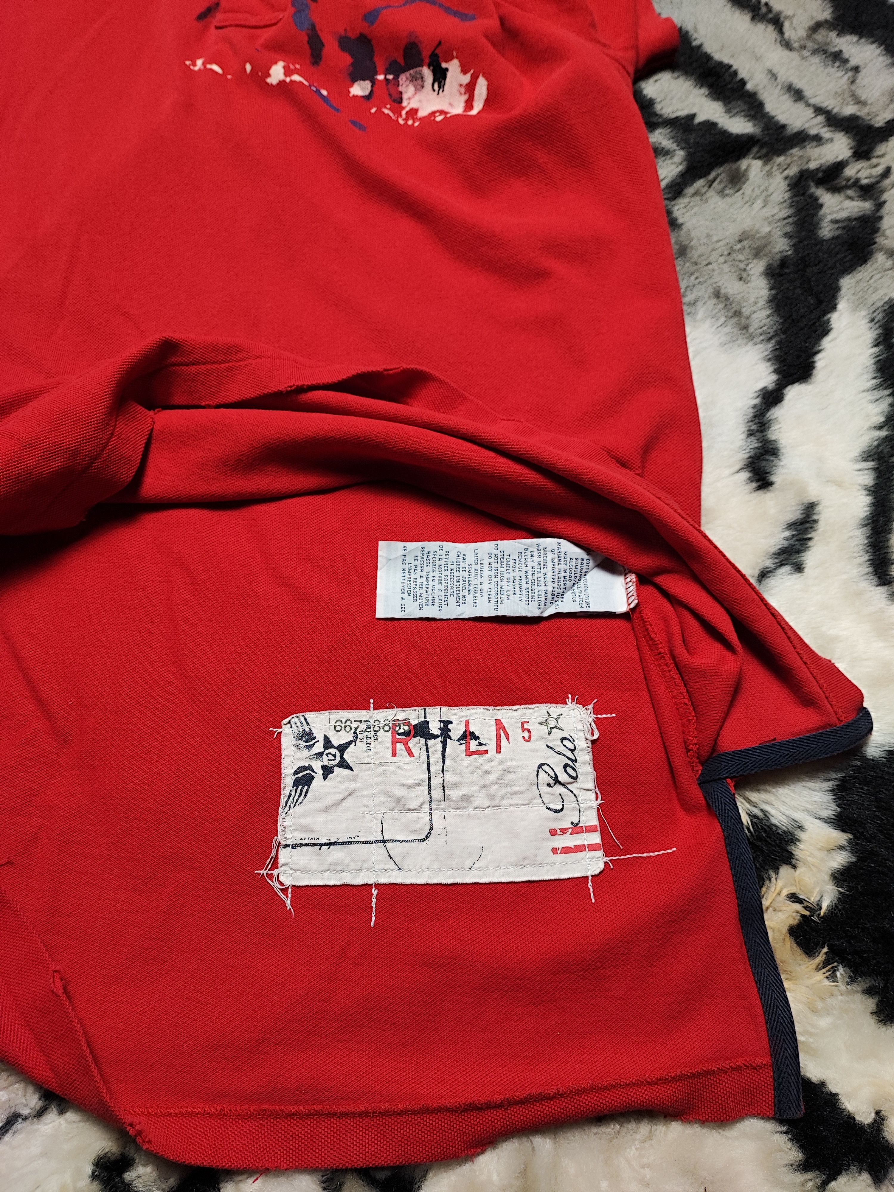 Polo Ralph Lauren Vintage Polo Ralph Lauren Skull Design Red Size US M / EU 48-50 / 2 - 14 Thumbnail