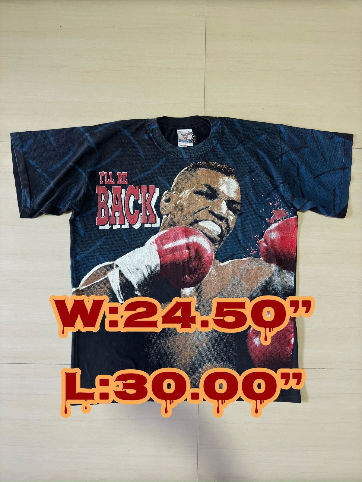 Vintage May 1995 Mike Tyson 90’s Champion Boxing AOP T-America Shirt Size US XL / EU 56 / 4 - 1 Thumbnail