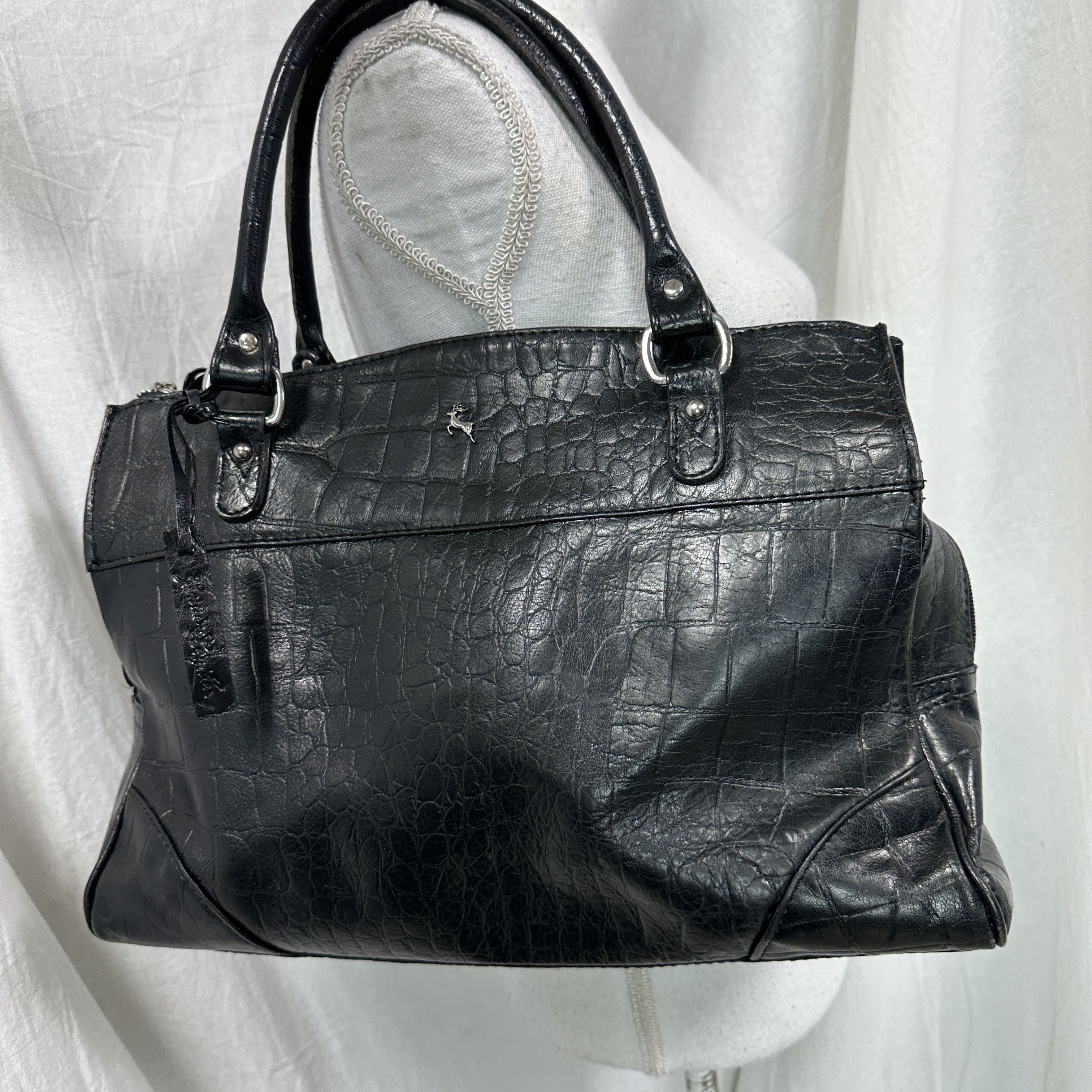 Vintage Vintage Avant Garde Leather Grunge Bag Y2K Made in Italy Size ONE SIZE - 7 Thumbnail