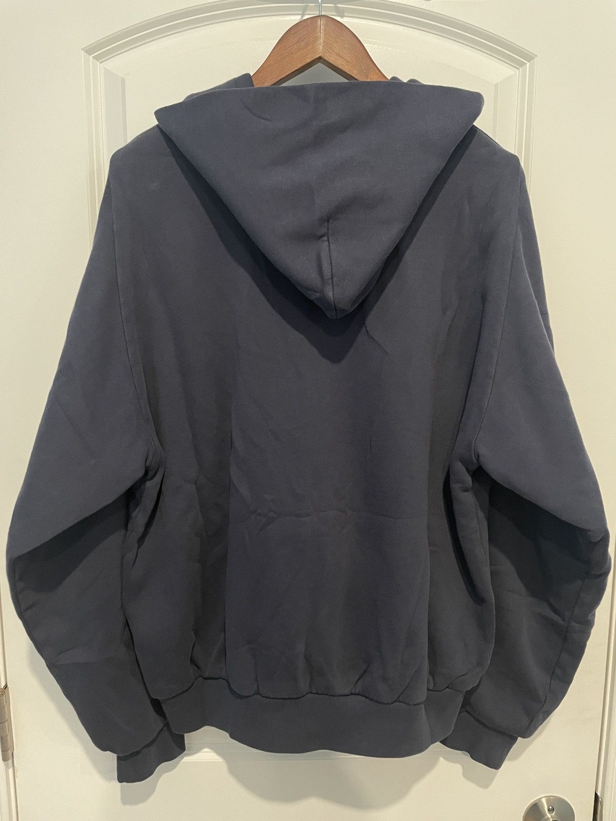 Gap × Kanye West × Yeezy Navy Yeezy Gap Zip Up Hoodie Sweatshirt Medium (UNRELEASED) Size US M / EU 48-50 / 2 - 2 Thumbnail