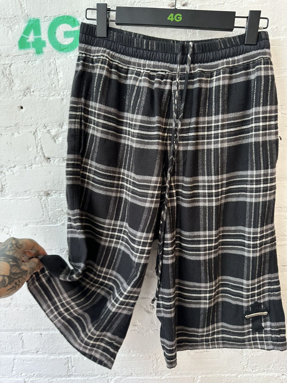 Chrome Hearts Chrome Hearts Plaid Cross patch shorts XS S M Size US 30 / EU 46 - 3 Thumbnail