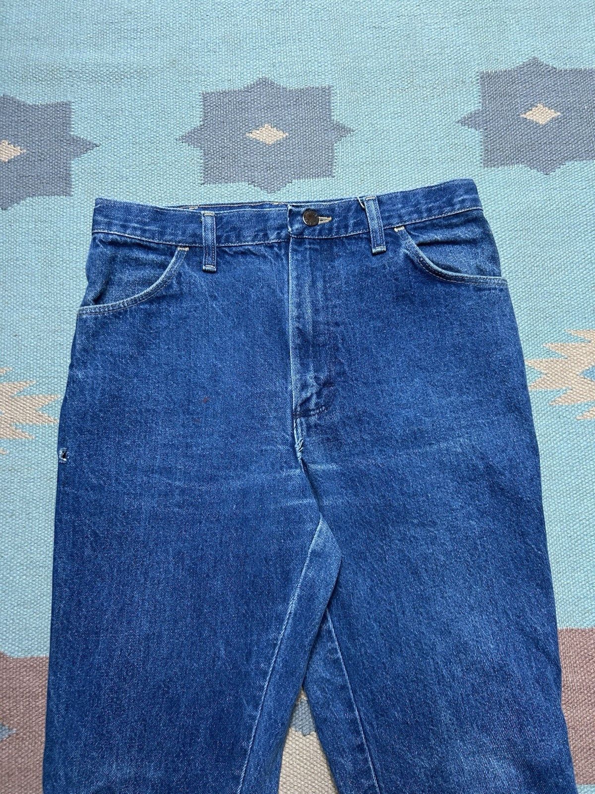 Vintage Vtg 80s rustler jeans faded bootcut cowboy western USA 30x31 Size US 30 / EU 46 - 3 Thumbnail