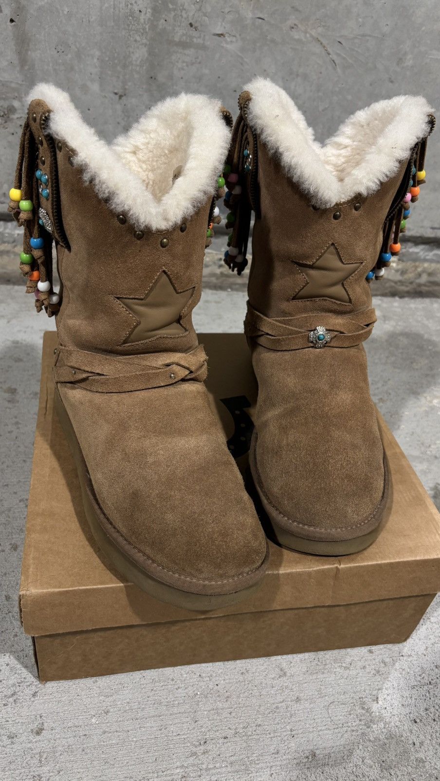 1199 Bazo 1199 Ugg Cowboy Boots Size US 10 / EU 43 - 13 Thumbnail