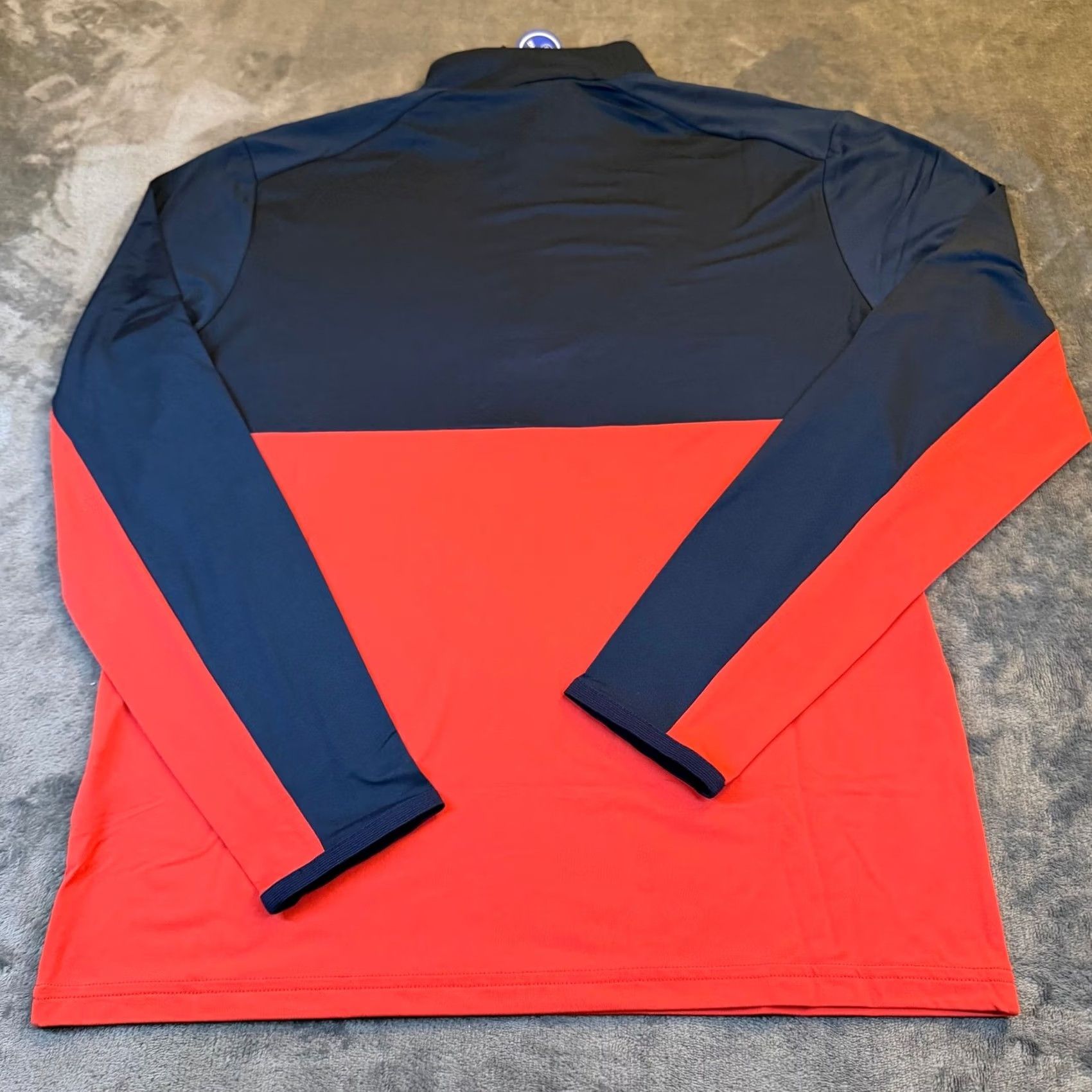 RLX Ralph Lauren RLX Ralph Lauren Golf 1/4 Zip Pullover Shirt Navy Red Wicking Mens Small NWT Size US S / EU 44-46 / 1 - 5 Thumbnail