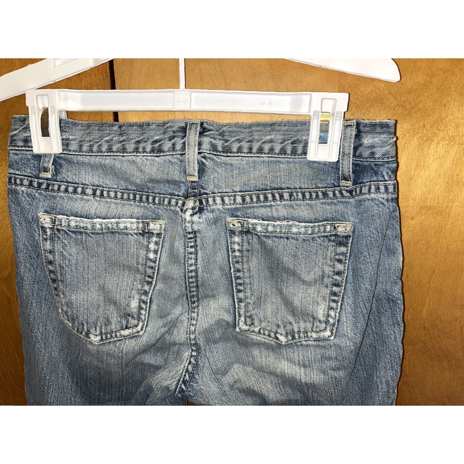 J.Crew VINTAGE J.CREW Cropped Jeans Women Size 4P Petite Blue 90s Boho Festival Retro Size 27" / US 4 / IT 40 - 6 Thumbnail