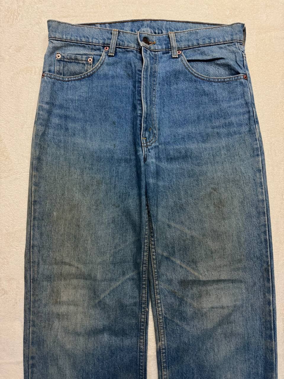 Levi's THRASHED Vintage 2000s Levi’s 515 Rusty Dirty Blue Denim Size US 32 / EU 48 - 3 Thumbnail