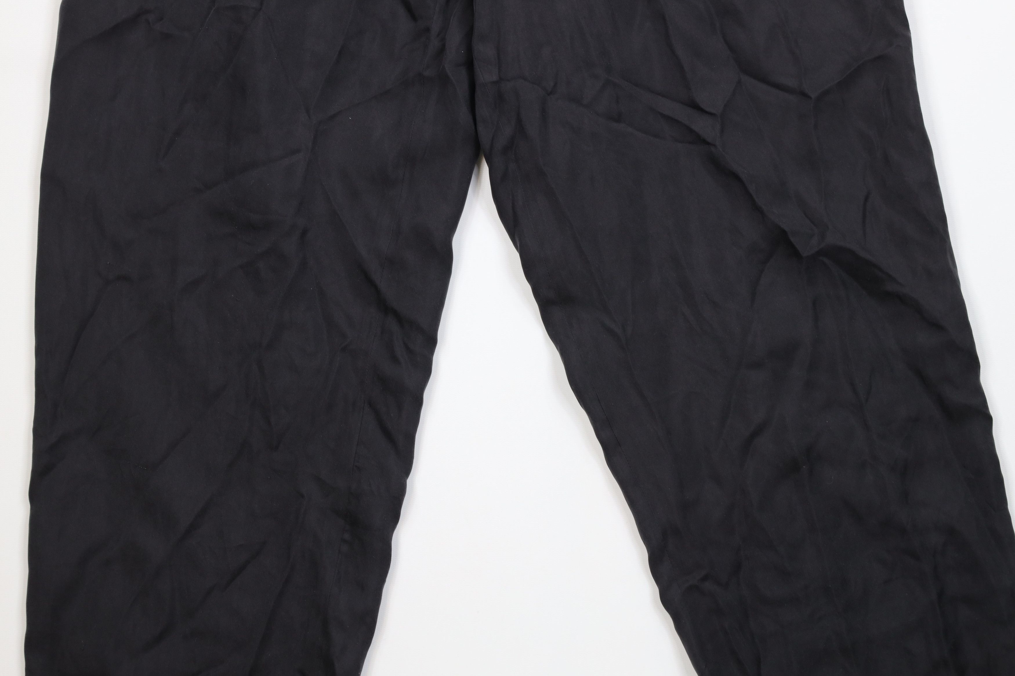 Vintage Deadstock Vintage 90s Streetwear Relaxed Fit Pants Black Size US 30 / EU 46 - 3 Thumbnail