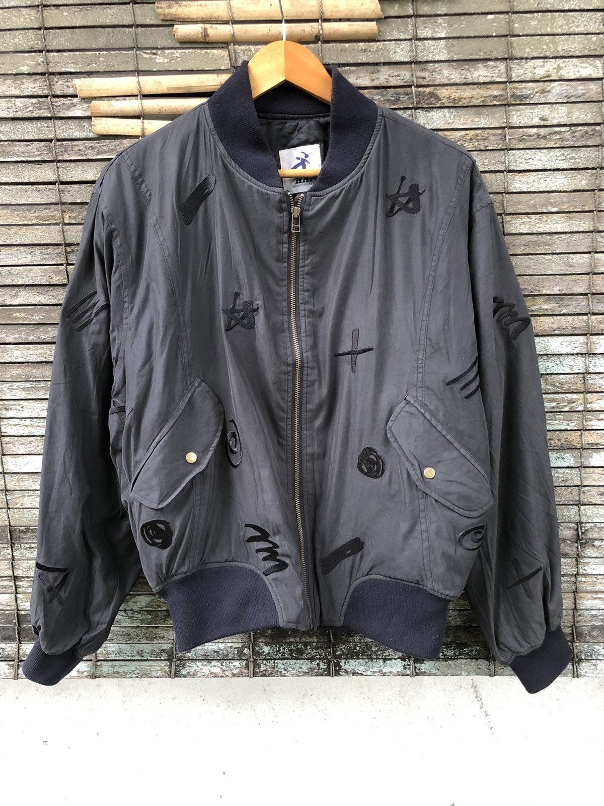 Japanese Brand 💥RARE Vintage HAI Sporting Gear Issey Miyake Bomber Jacket Size US XL / EU 56 / 4 - 1 Thumbnail