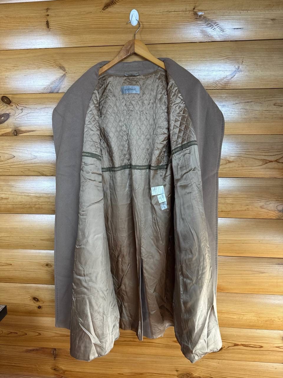 Sportmax Sportmax Wool Cashmere Coat Beige Belted Long Italy Size XL / US 12-14 / IT 48-50 - 8 Thumbnail
