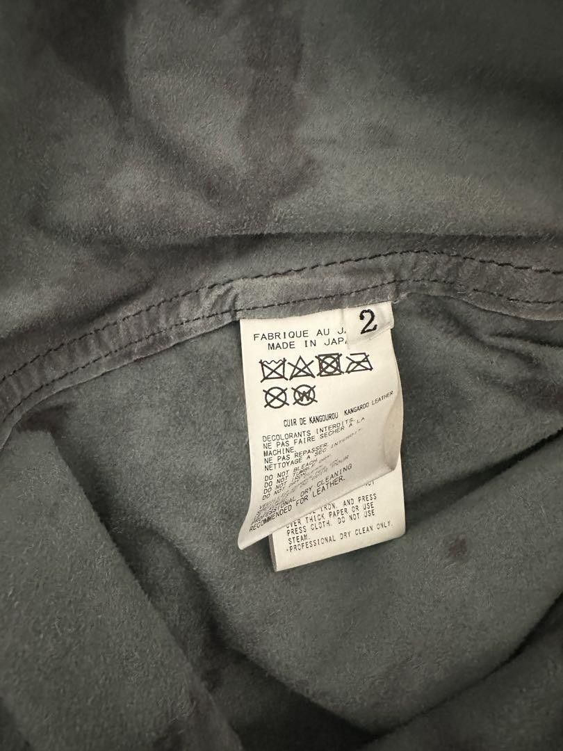 Yohji Yamamoto POUR HOMME BACKLASH collab 22ss kangaroo leather shirts Size US M / EU 48-50 / 2 - 4 Thumbnail