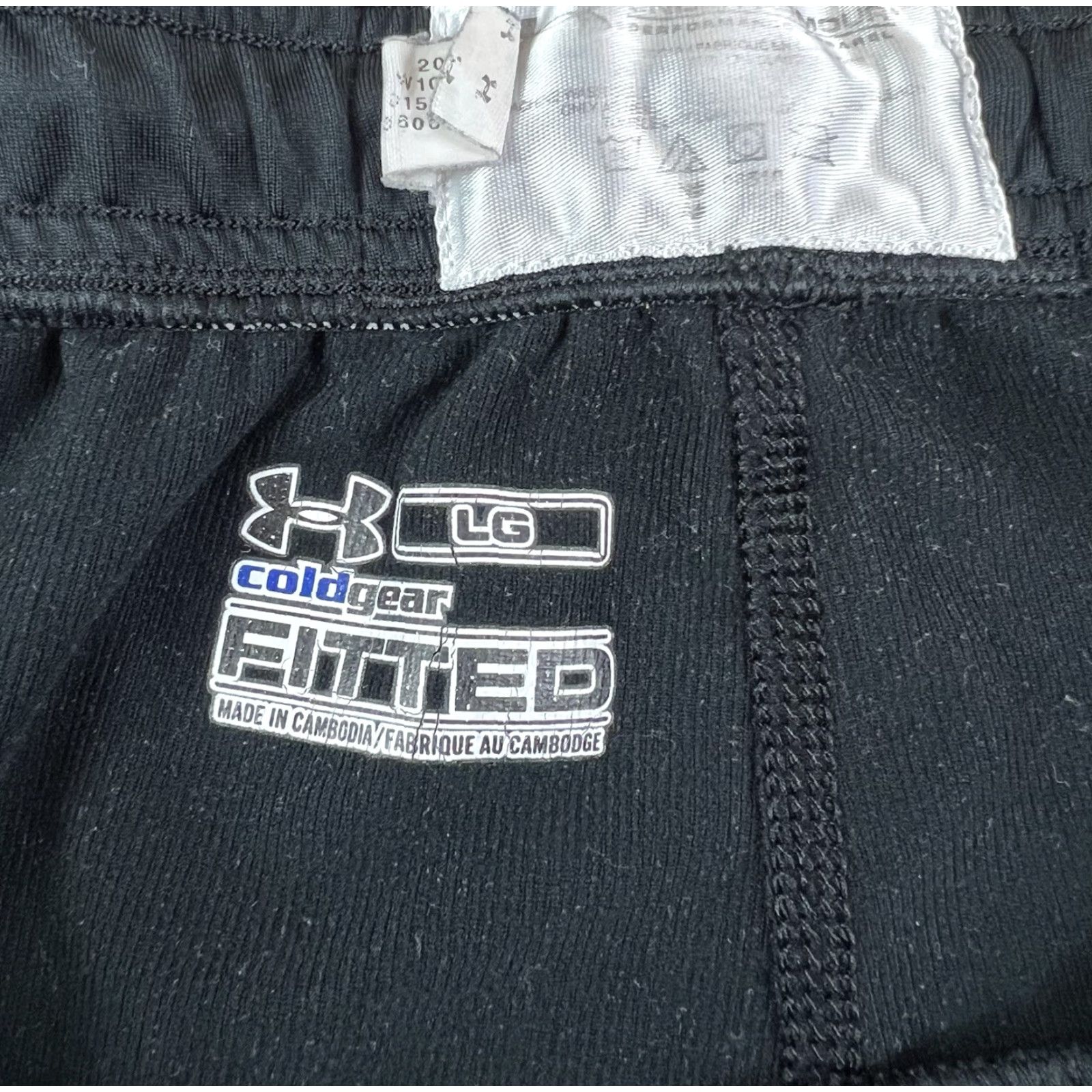 Under Armour VINTAGE Under Armour Men Sweatpants Black L Large Drawstring Slim Fit Activewear Pants Size US 33 - 3 Thumbnail