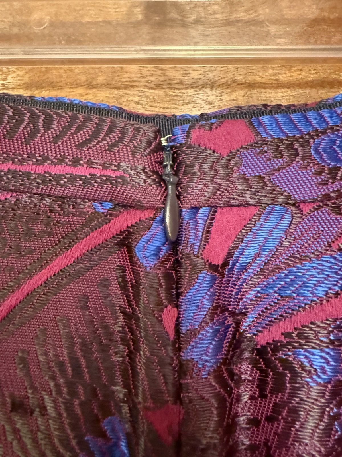 J.Crew J.Crew Midnight Floral Purple/Blue Jacquard C5911 Skirt Y2K Size 27" / US 4 / IT 40 - 5 Thumbnail