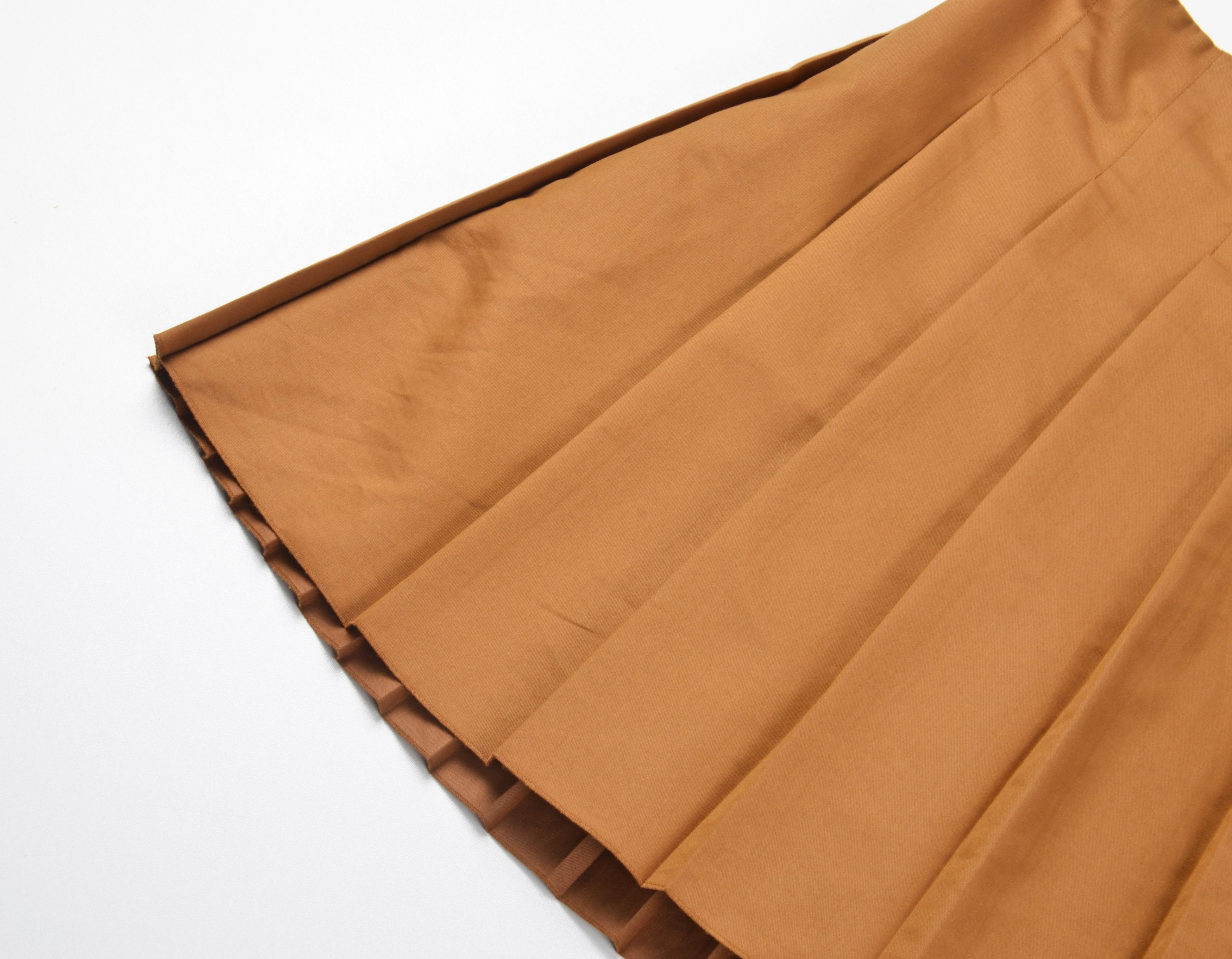 Cos Cos Mustard Wrap Pleated Mini Skirt Size 30" / US 8 / IT 44 - 5 Thumbnail