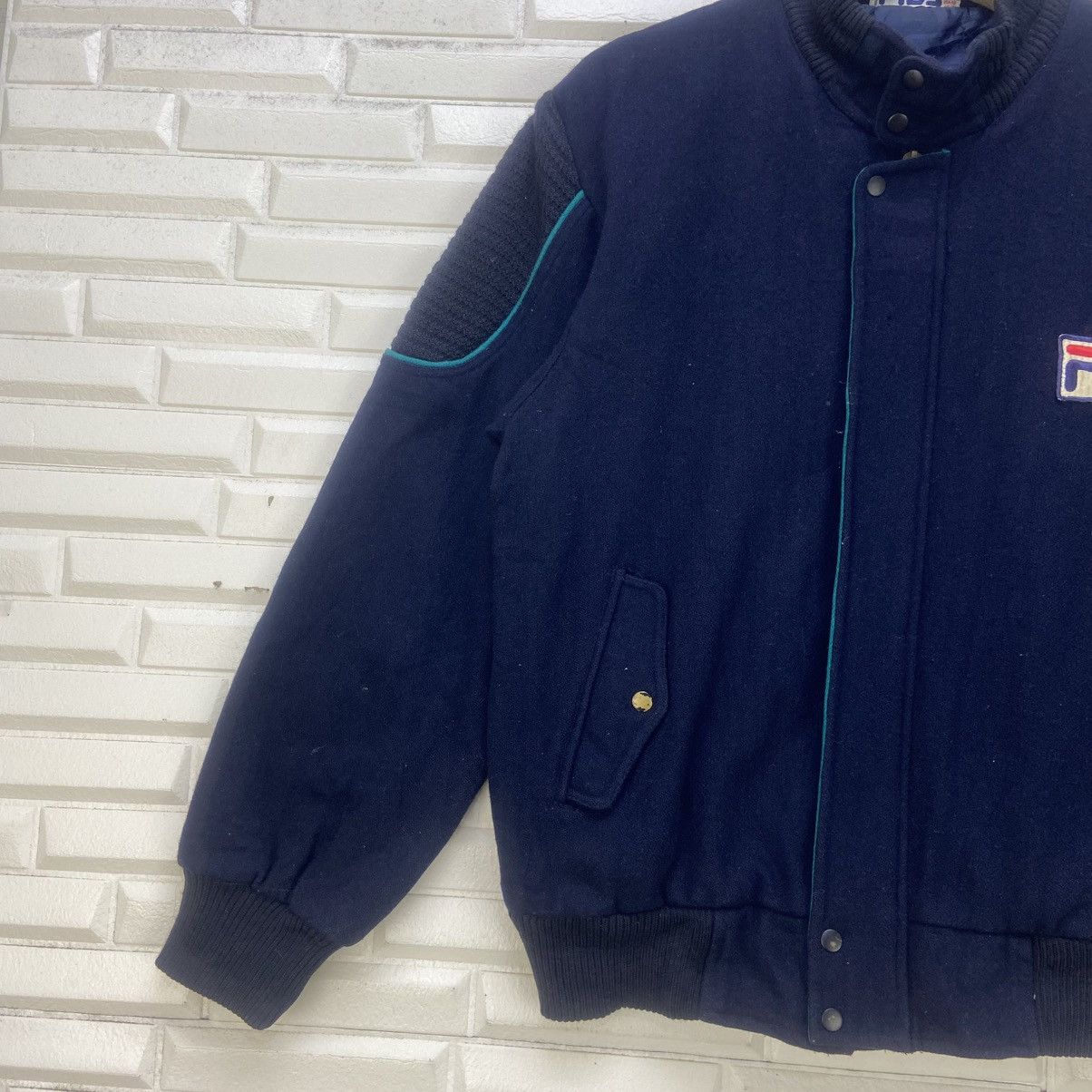 Bjorn Borg × Fila × Vintage Vintage Made in Italy Fila Bjorn Borg Bomber Style Jacket Size US S / EU 44-46 / 1 - 6 Thumbnail