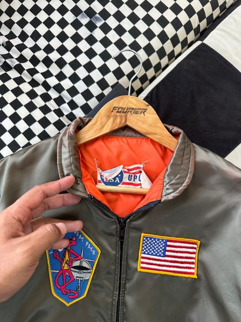 Vintage VINTAGE UPC BOMBER JACKET Size US M / EU 48-50 / 2 - 2 Thumbnail