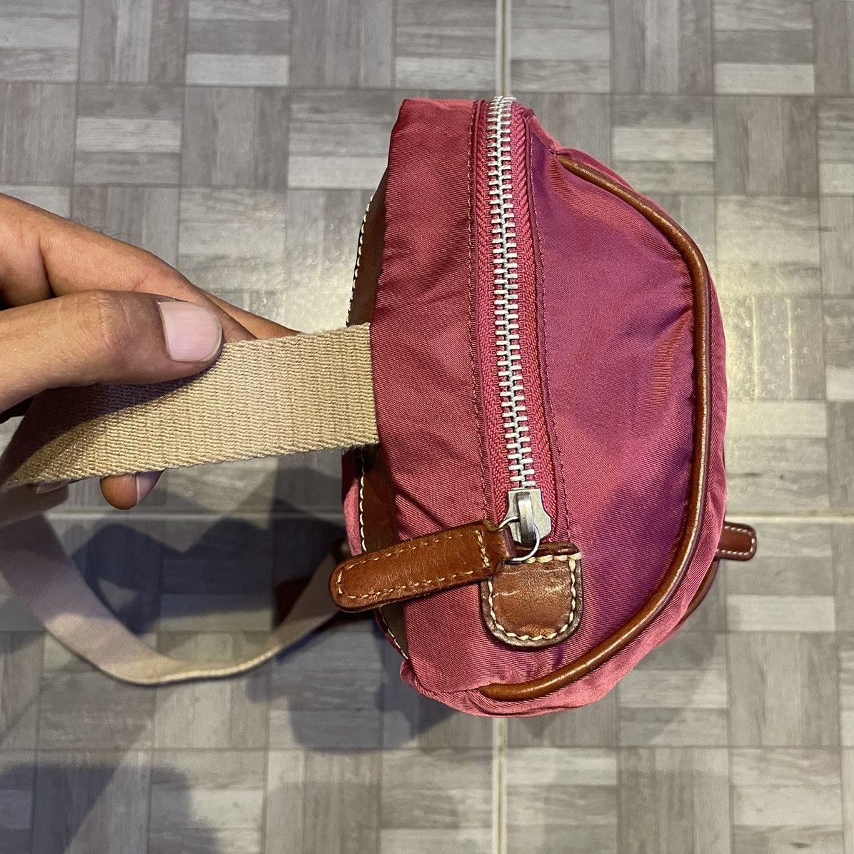 Felisi Felisi Canvas Trim by Leather Crossbody Made in Italy Size ONE SIZE - 6 Thumbnail