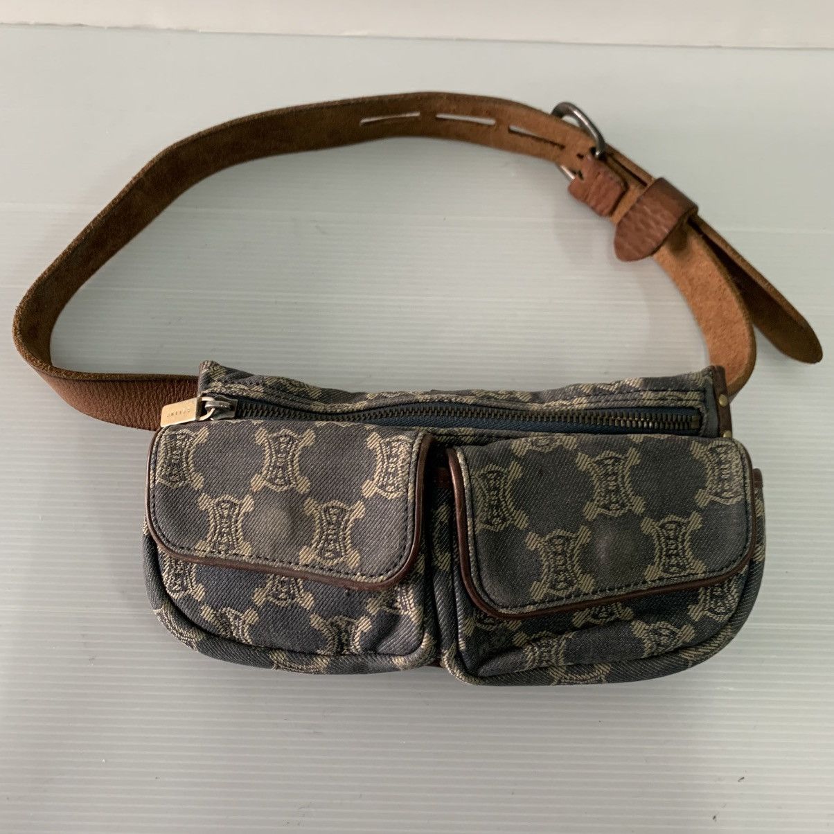 Celine Celine Monogram Canvas Denime Belt Pre-Owned Bag Size ONE SIZE - 1 Thumbnail