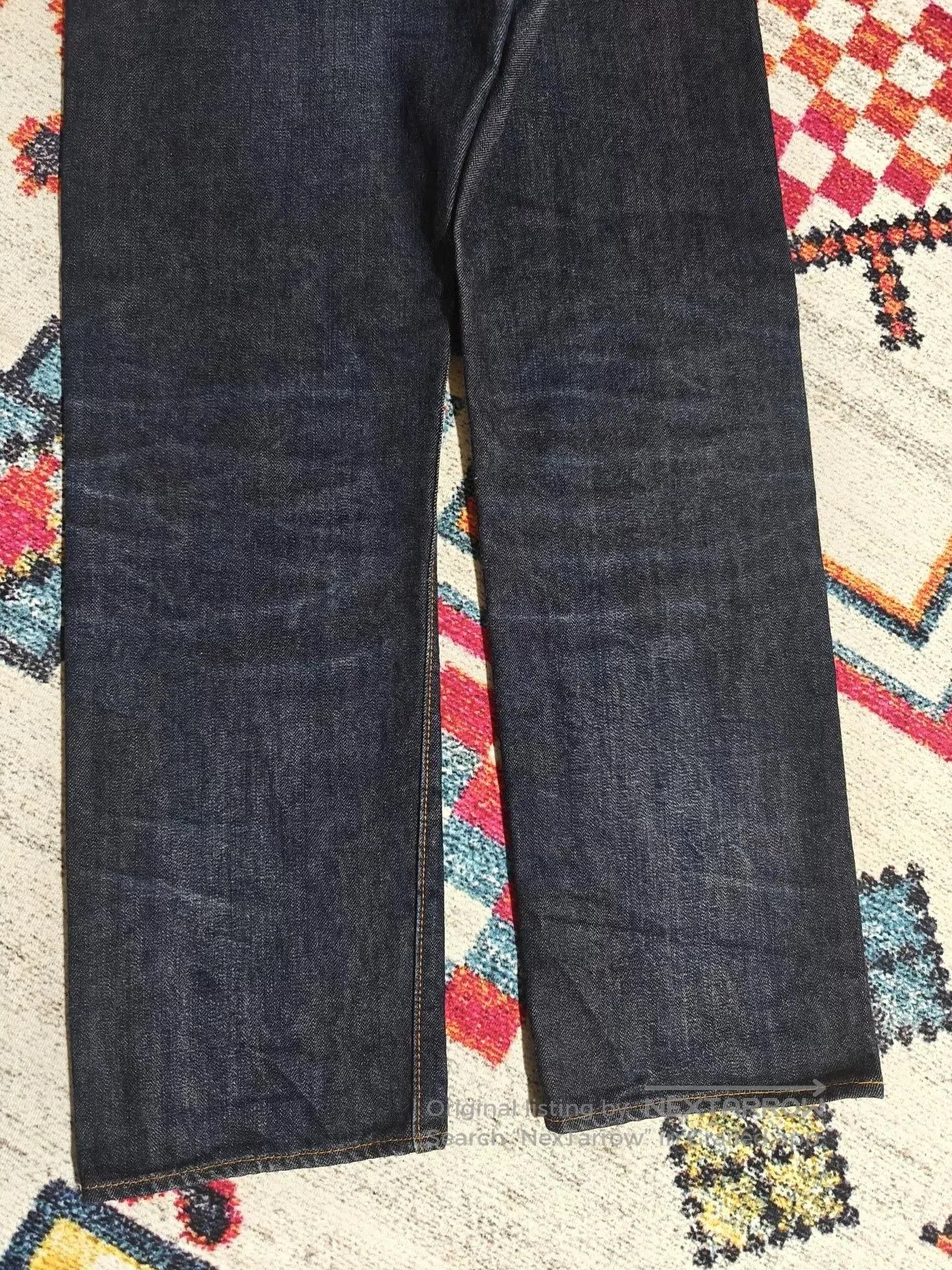 RESOLUTE RESOLUTE 710 Retro Slim Straight Raw Denim Jeans. Size US 34 / EU 50 - 7 Thumbnail