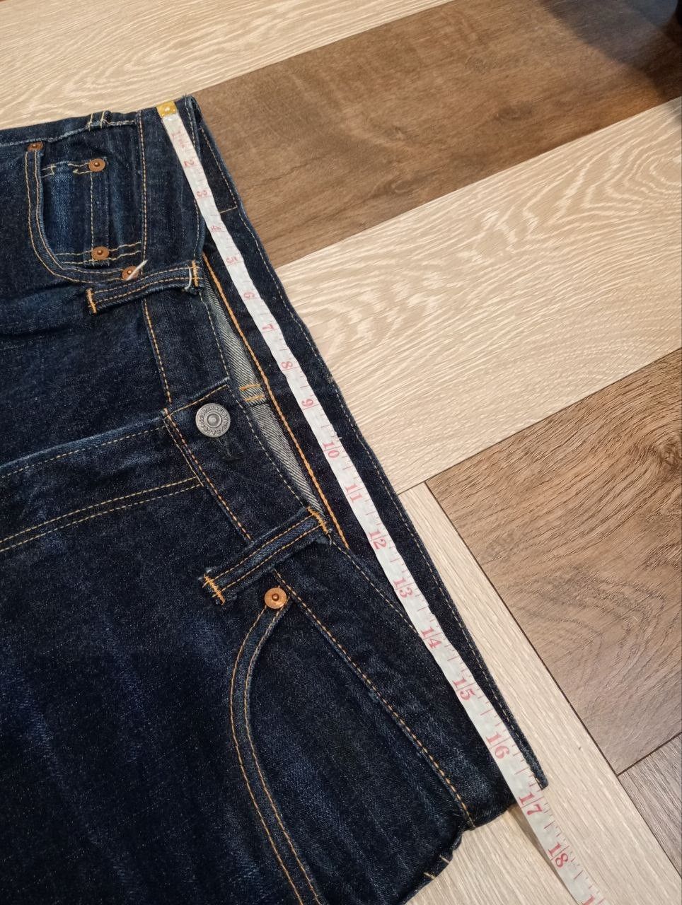 The Flat Head THE FLAT HEAD JAPAN BLUE DENIM FLARED PANTS Size US 36 / EU 52 - 15 Thumbnail