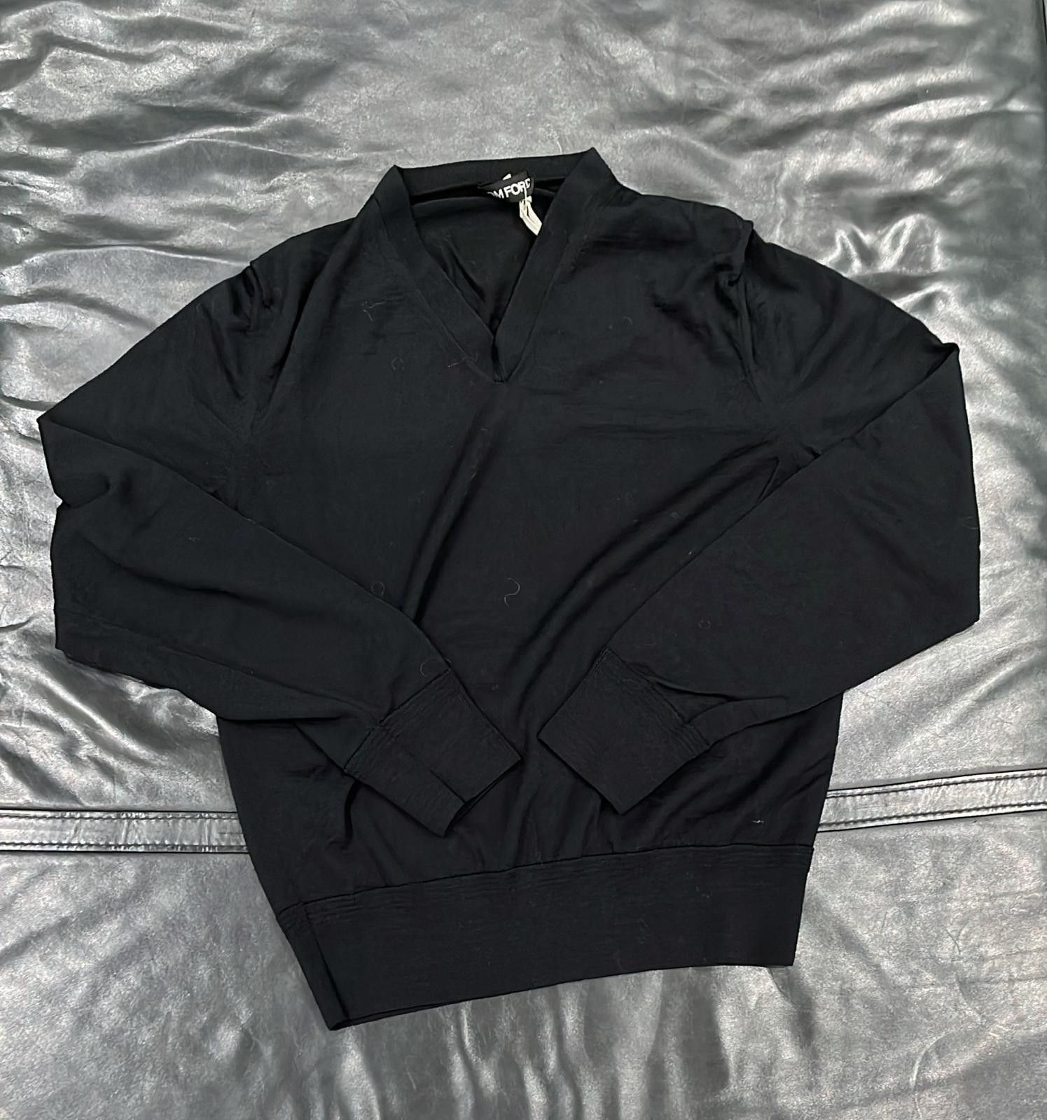 Tom Ford o1loc1c0825 TFK100 Sweater in Black Size US L / EU 52-54 / 3 - 1 Preview