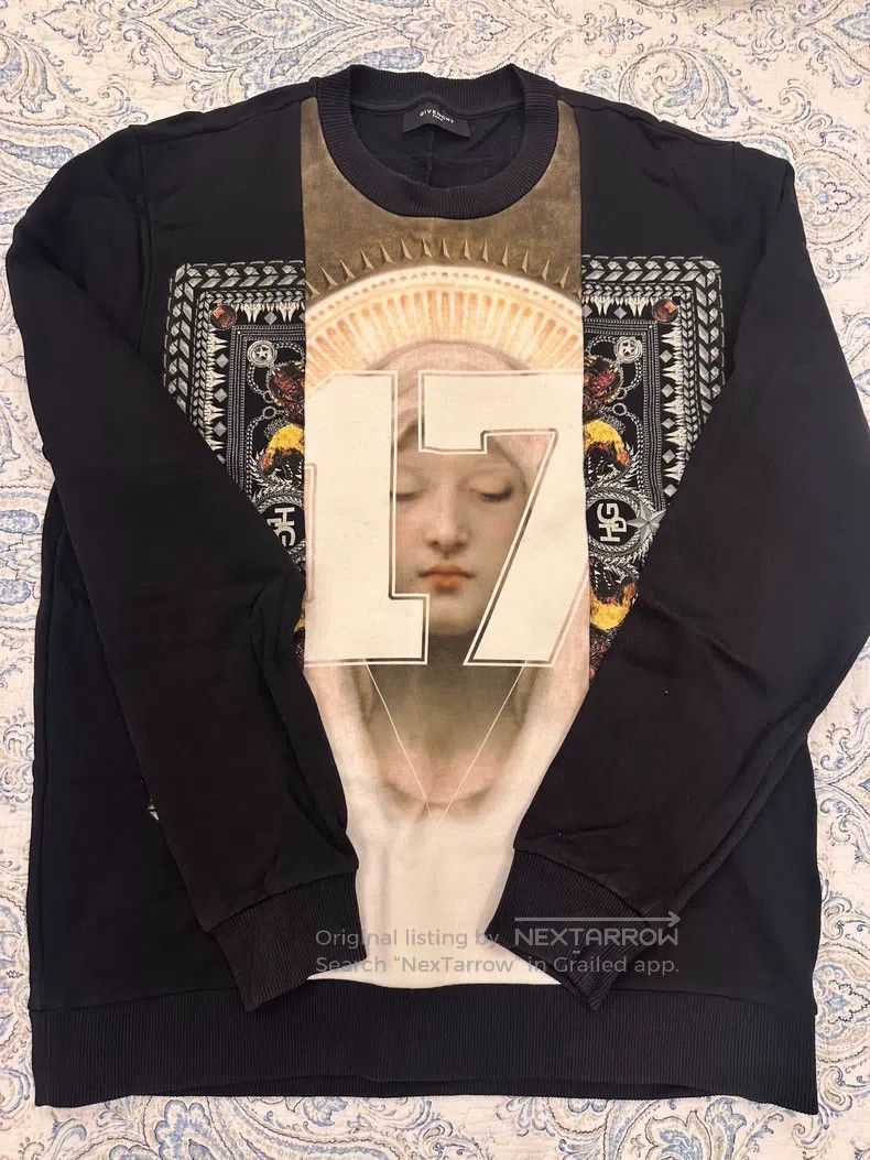 Givenchy Givenchy Virgin Mary Hoodie (Fleece Lined) Size US M / EU 48-50 / 2 - 1 Thumbnail