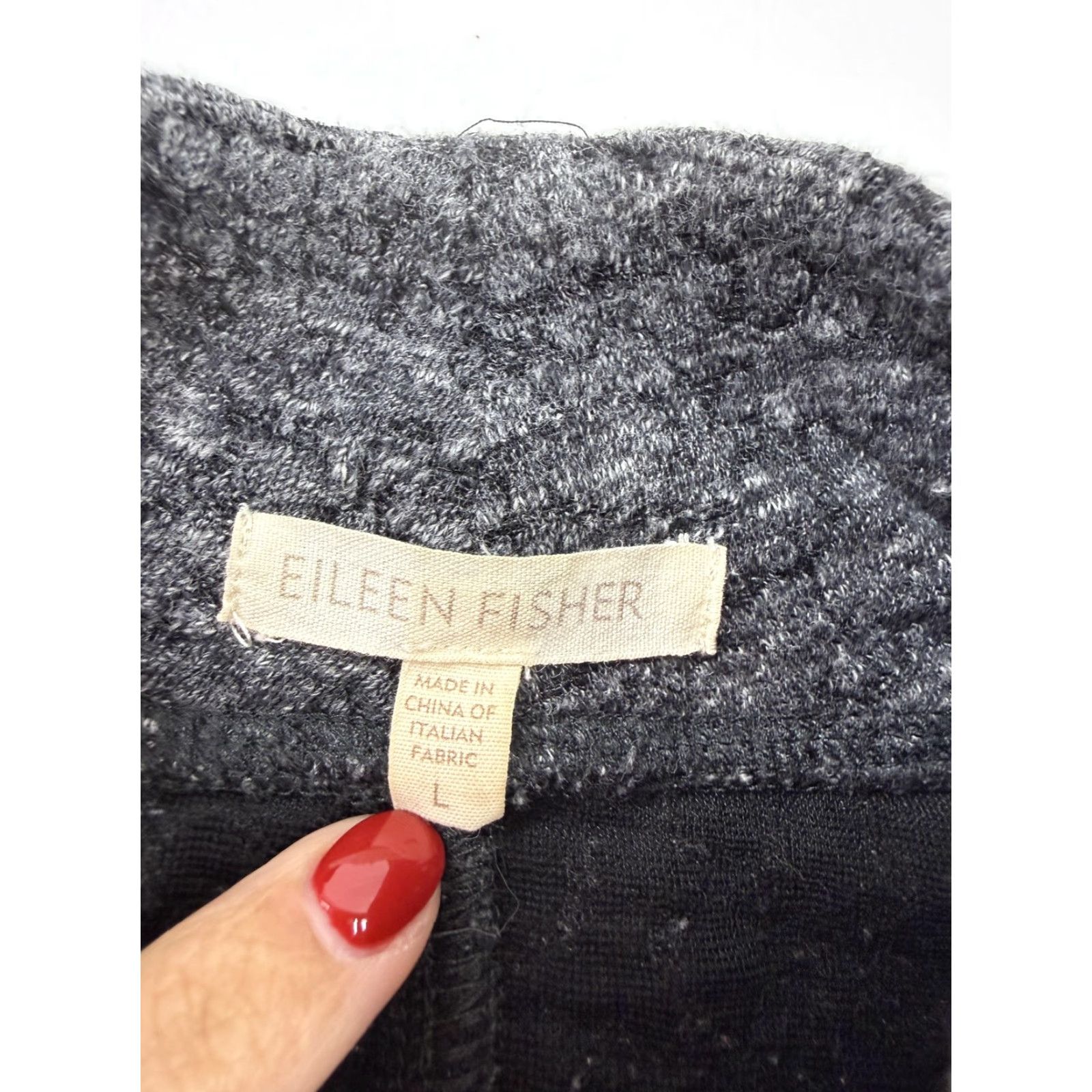 Eileen Fisher Eileen Fisher Jacket Womens L Gray Full Zip Collared 3/4 Sleeve Coatigan Knit Pockets Casual Workwear Size L / US 10 / IT 46 - 5 Thumbnail