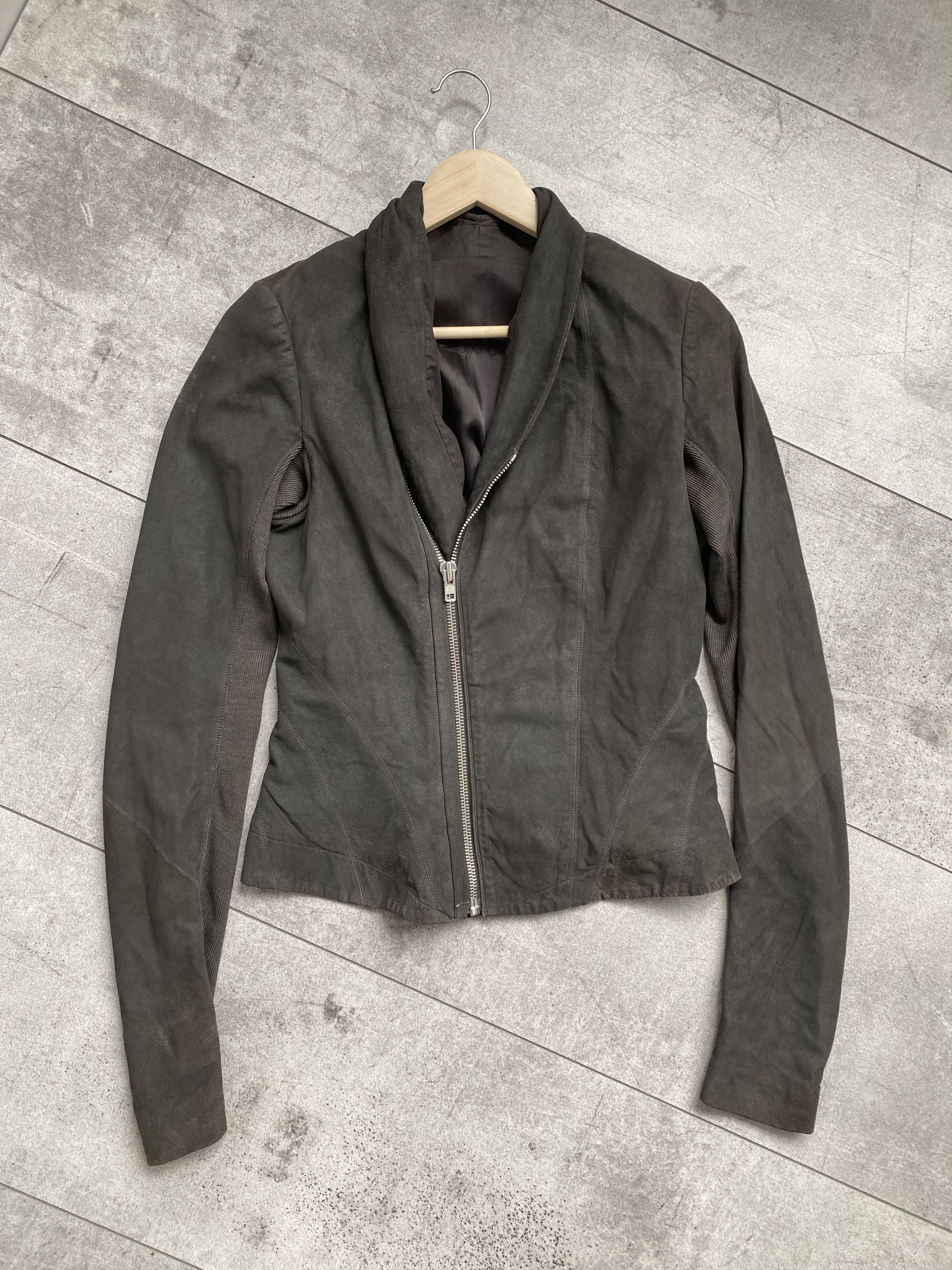 Rick Owens Rick Owens Princess Shawl-Collar Leather DRKSHDW UK10 / US8 Size L / US 10 / IT 46 - 15 Thumbnail