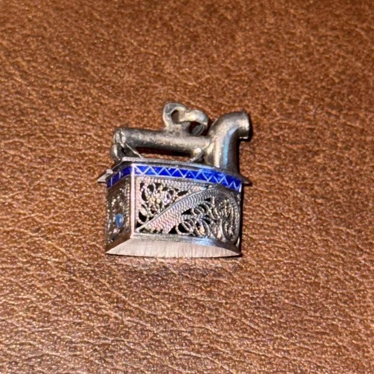 Designer Vintage Sterling Silver Teacup Pendant/Charm Size ONE SIZE - 3 Thumbnail