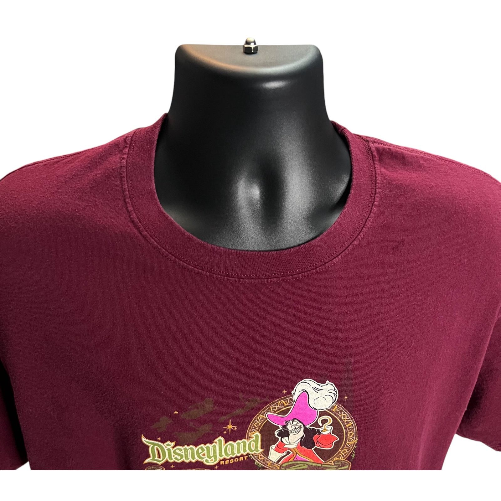Disney Disneyland Resort Never Land 5K 2013 T-Shirt Captain Hook XL Size US XL / EU 56 / 4 - 5 Thumbnail