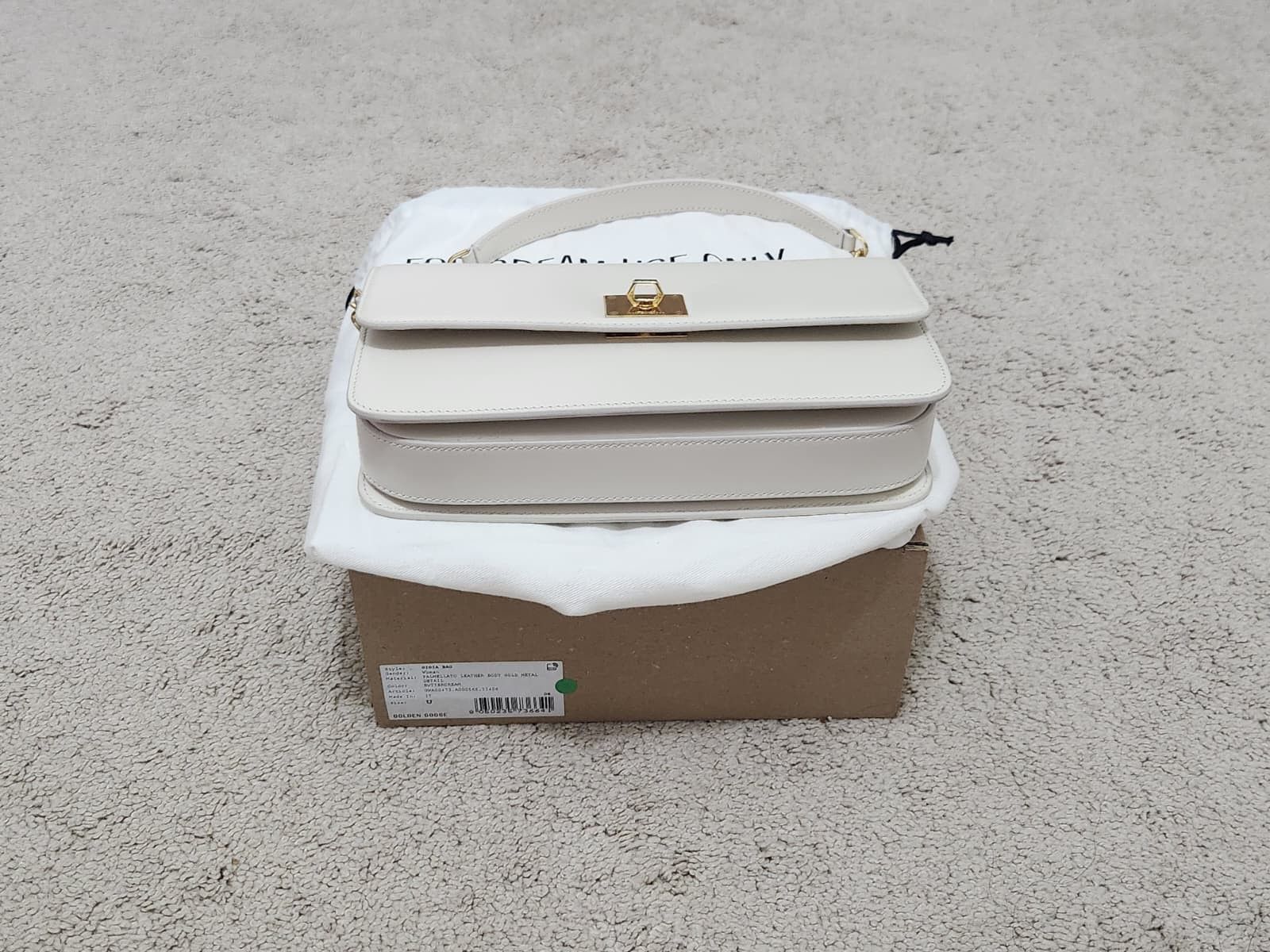 Golden Goose Golden Goose Gioia Bag in butter-colored boarded leather Size ONE SIZE - 7 Thumbnail